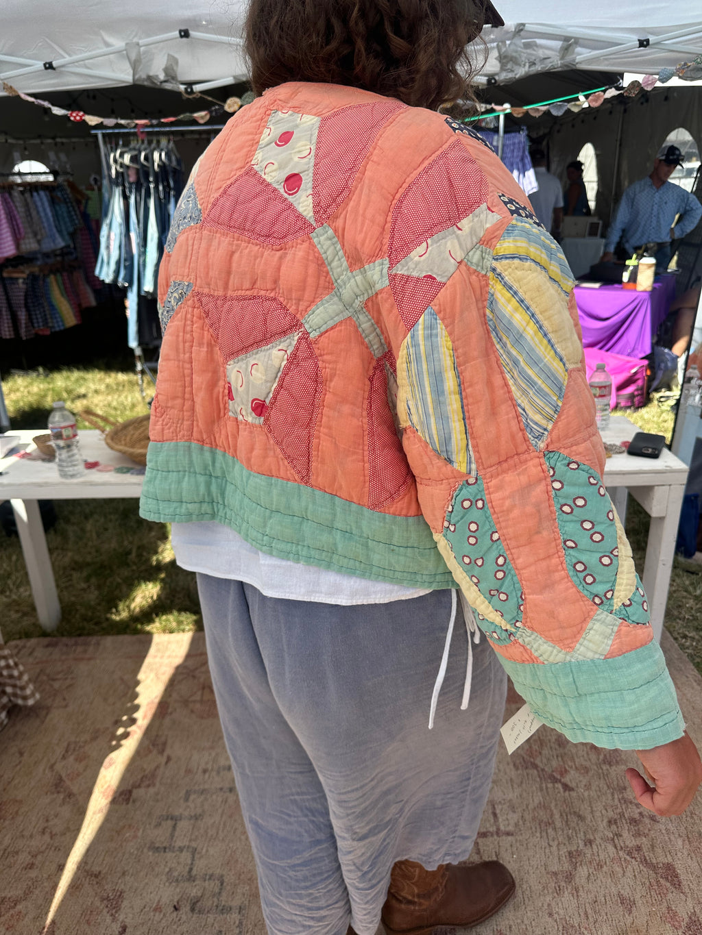 Orange Tulip Quilt Jacket
