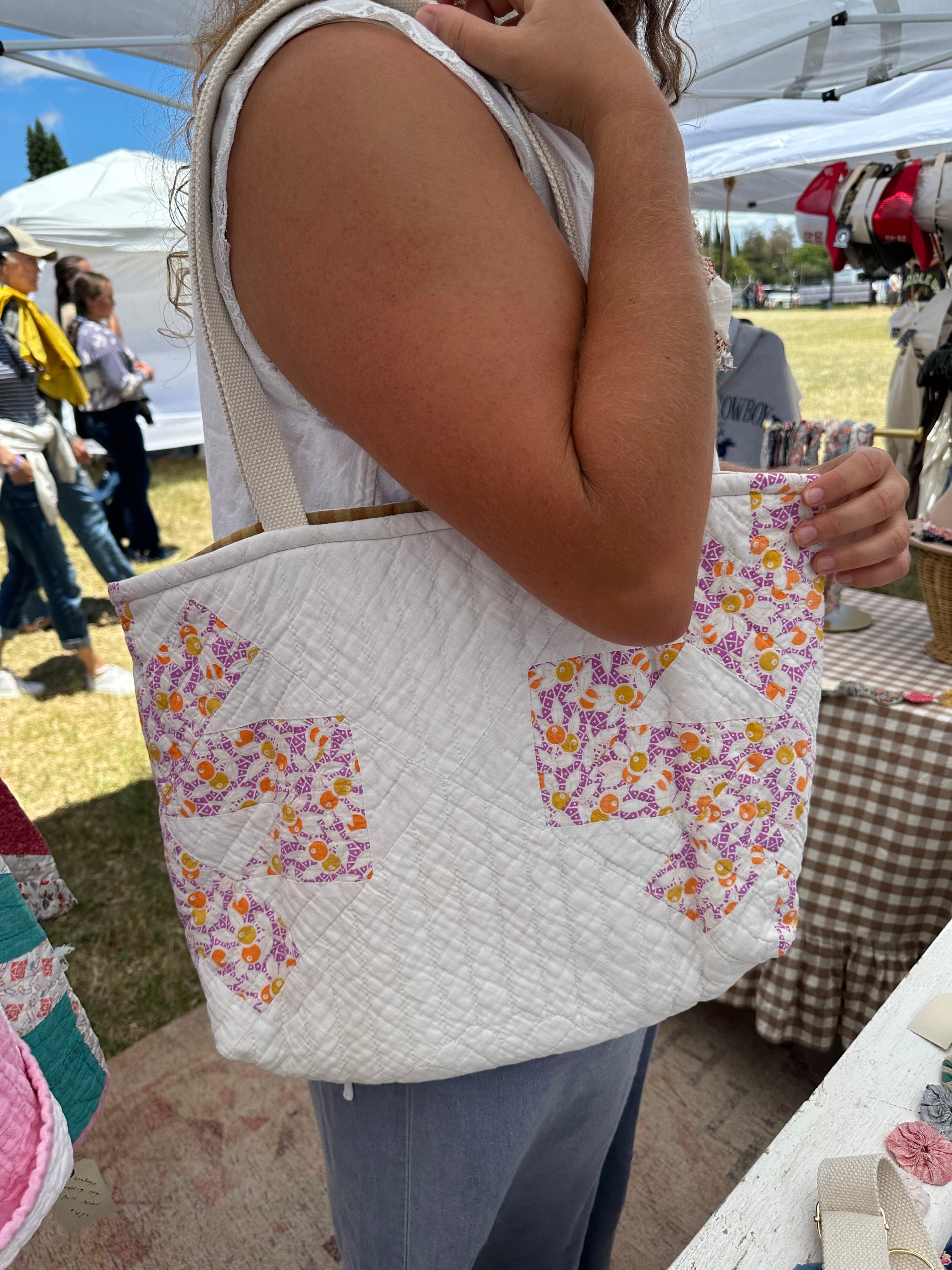 Olive Quilt Tote
