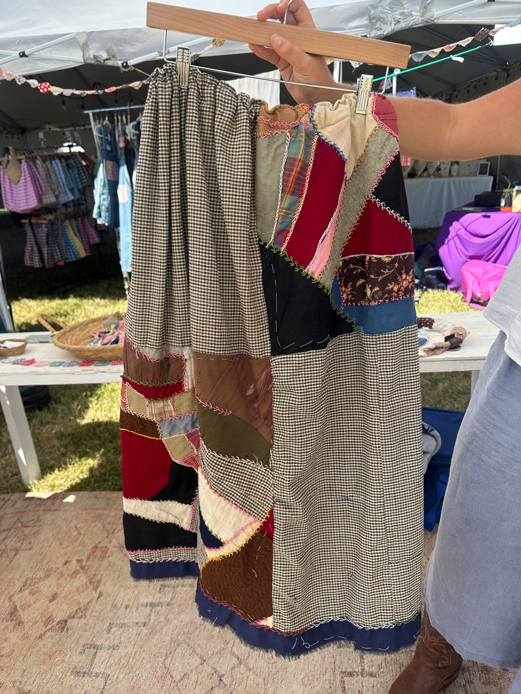 Crazy Quilt Top Skirt