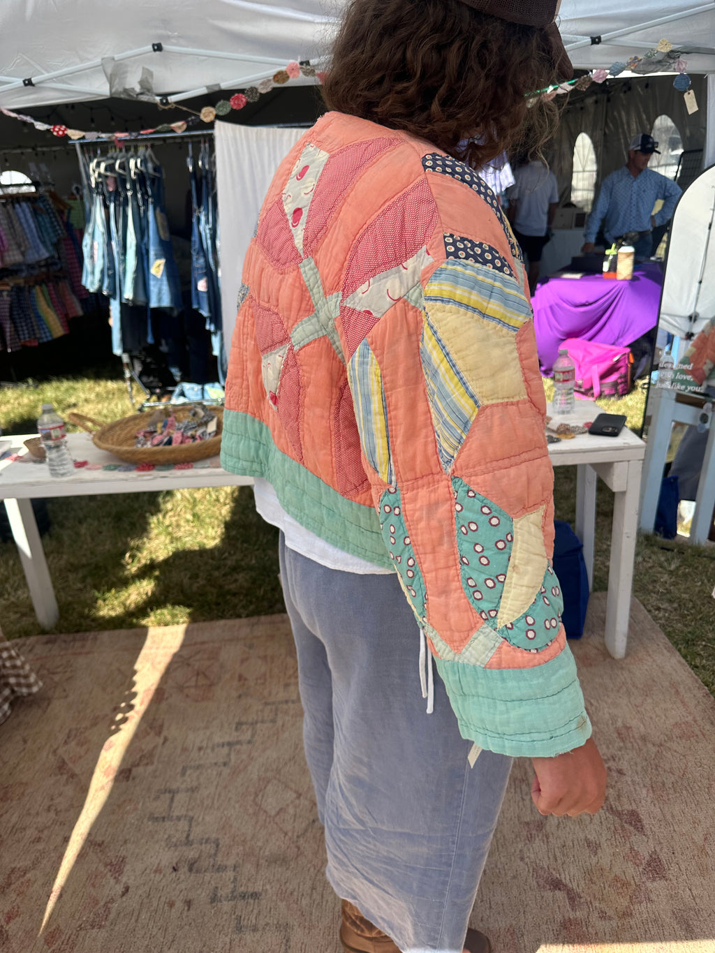 Orange Tulip Quilt Jacket