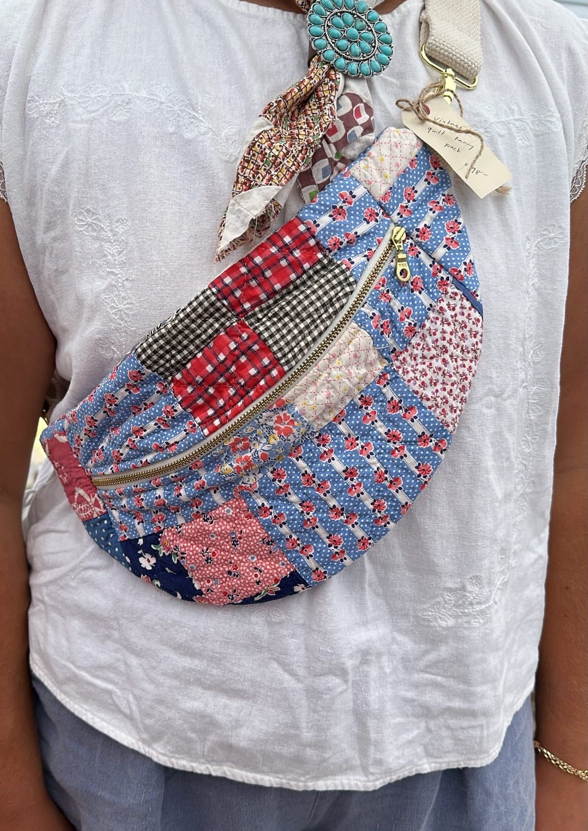 Vintage Quilt Fanny Pack