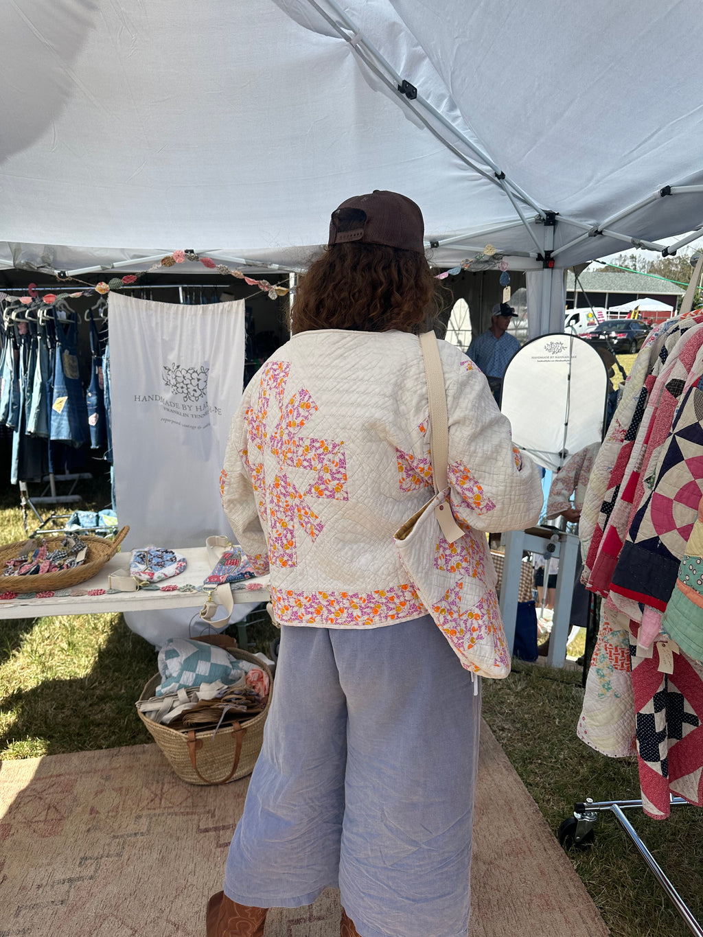 Cropped Olive Quilt Jacket