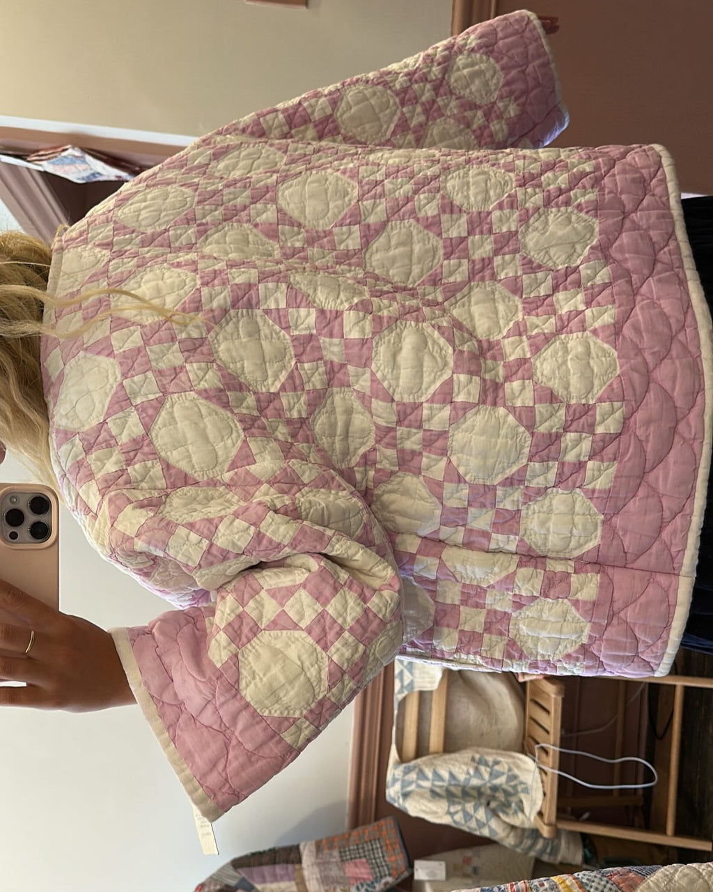 Purple Snowball Quilt Jacket