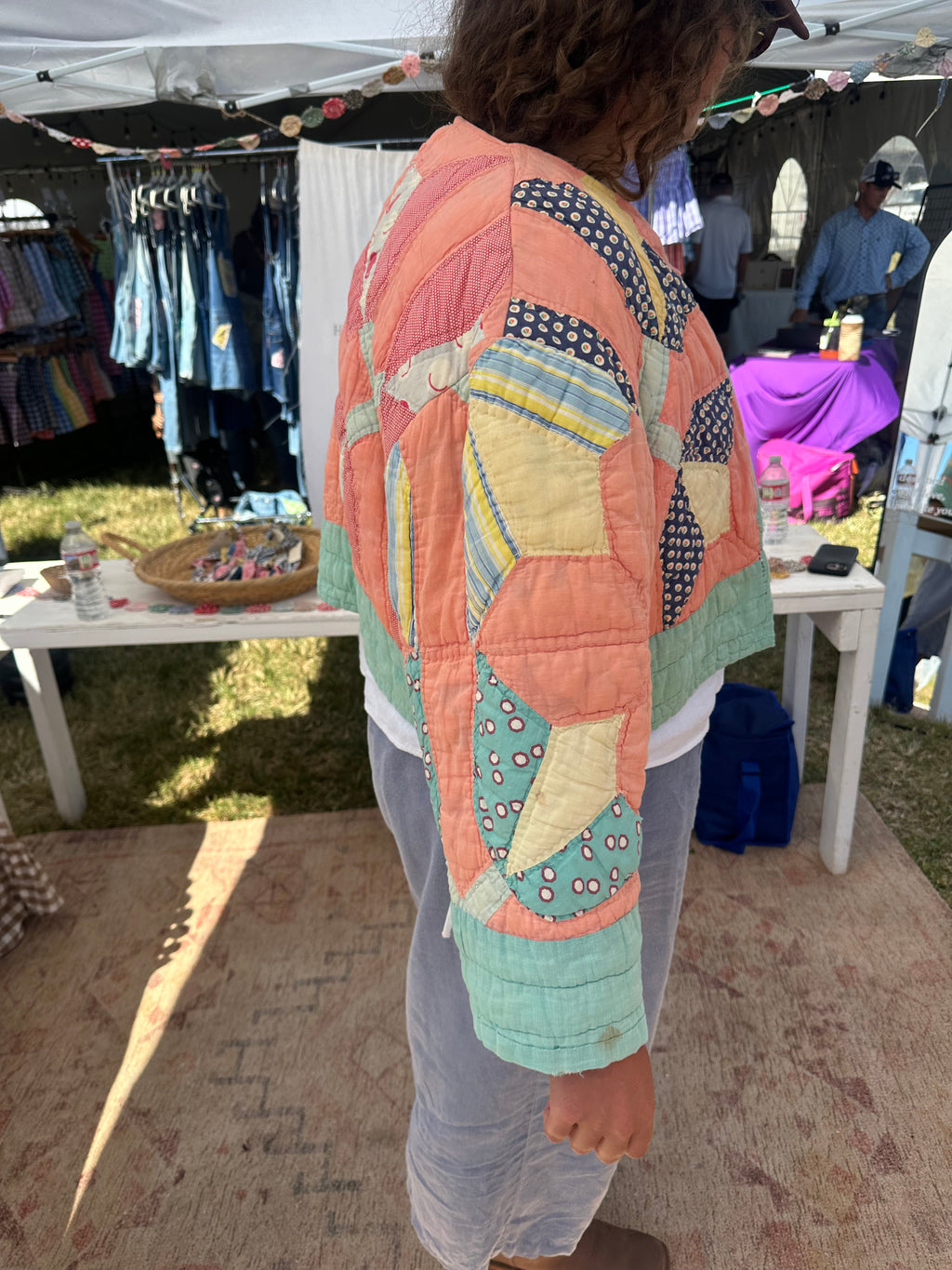 Orange Tulip Quilt Jacket