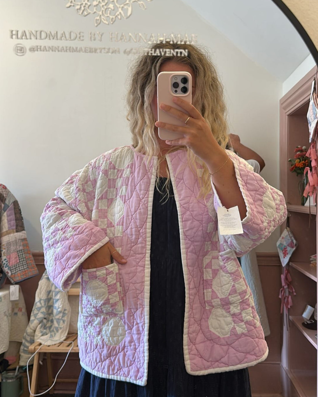 Purple Snowball Quilt Jacket