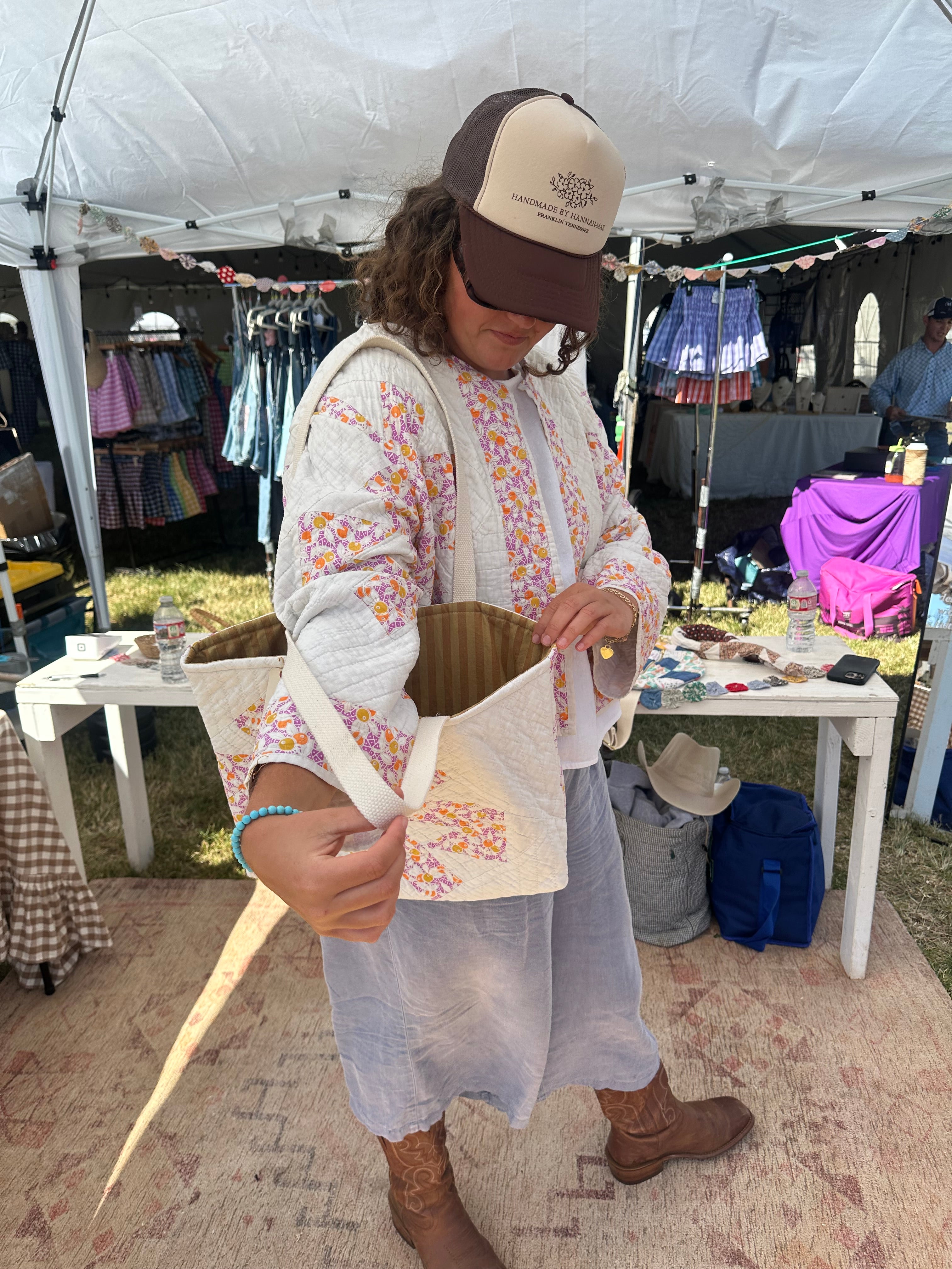 Olive Quilt Tote