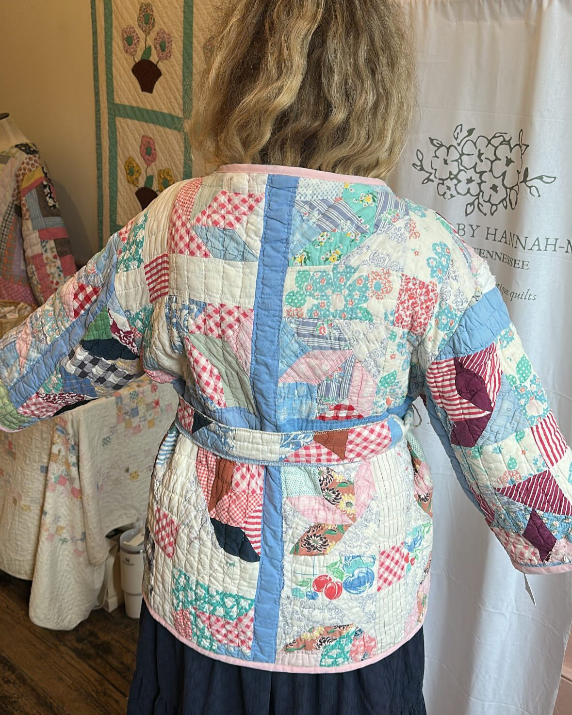 Belted Scrap Quilt Jacket