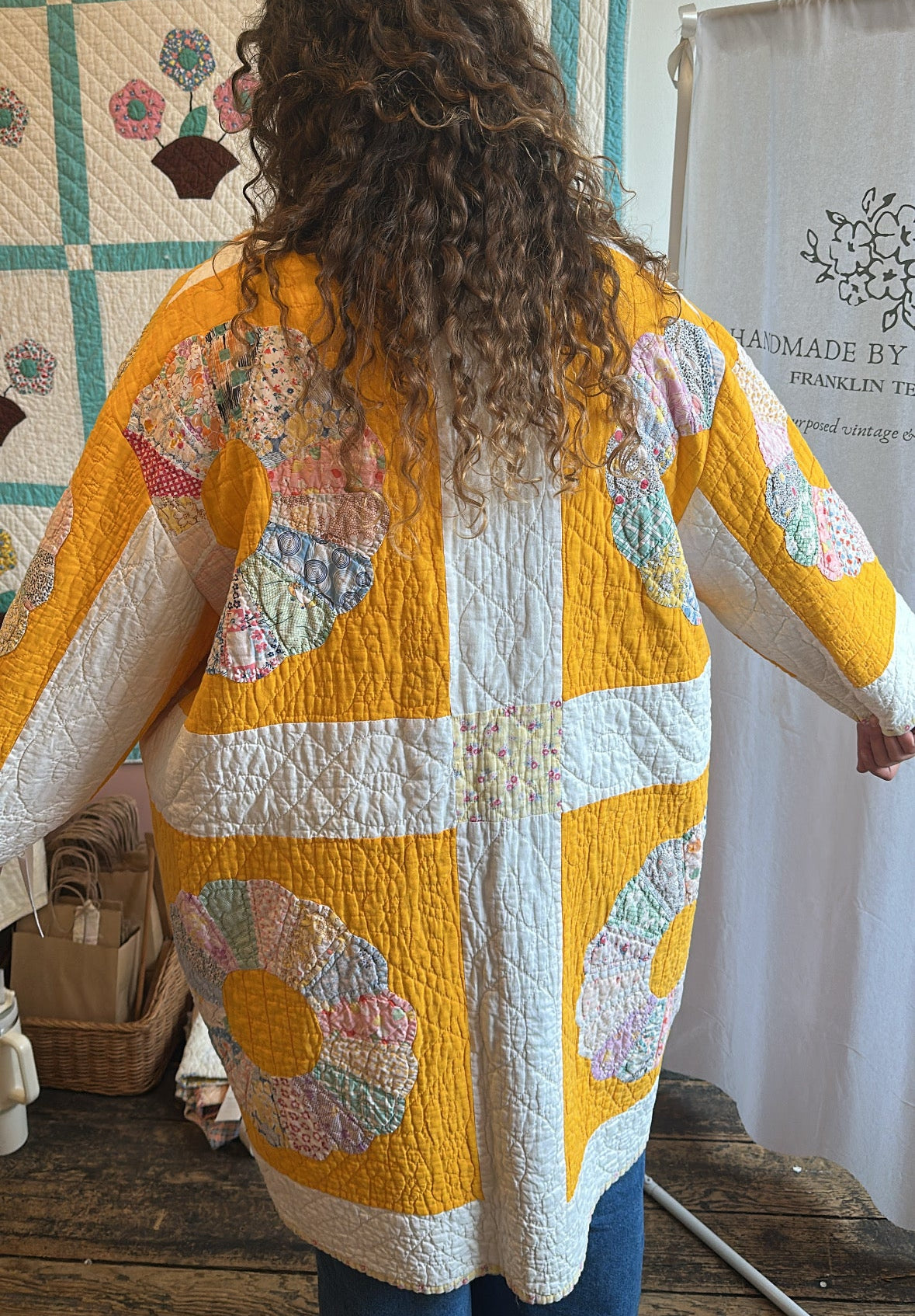Yellow Dresden Plate Jacket