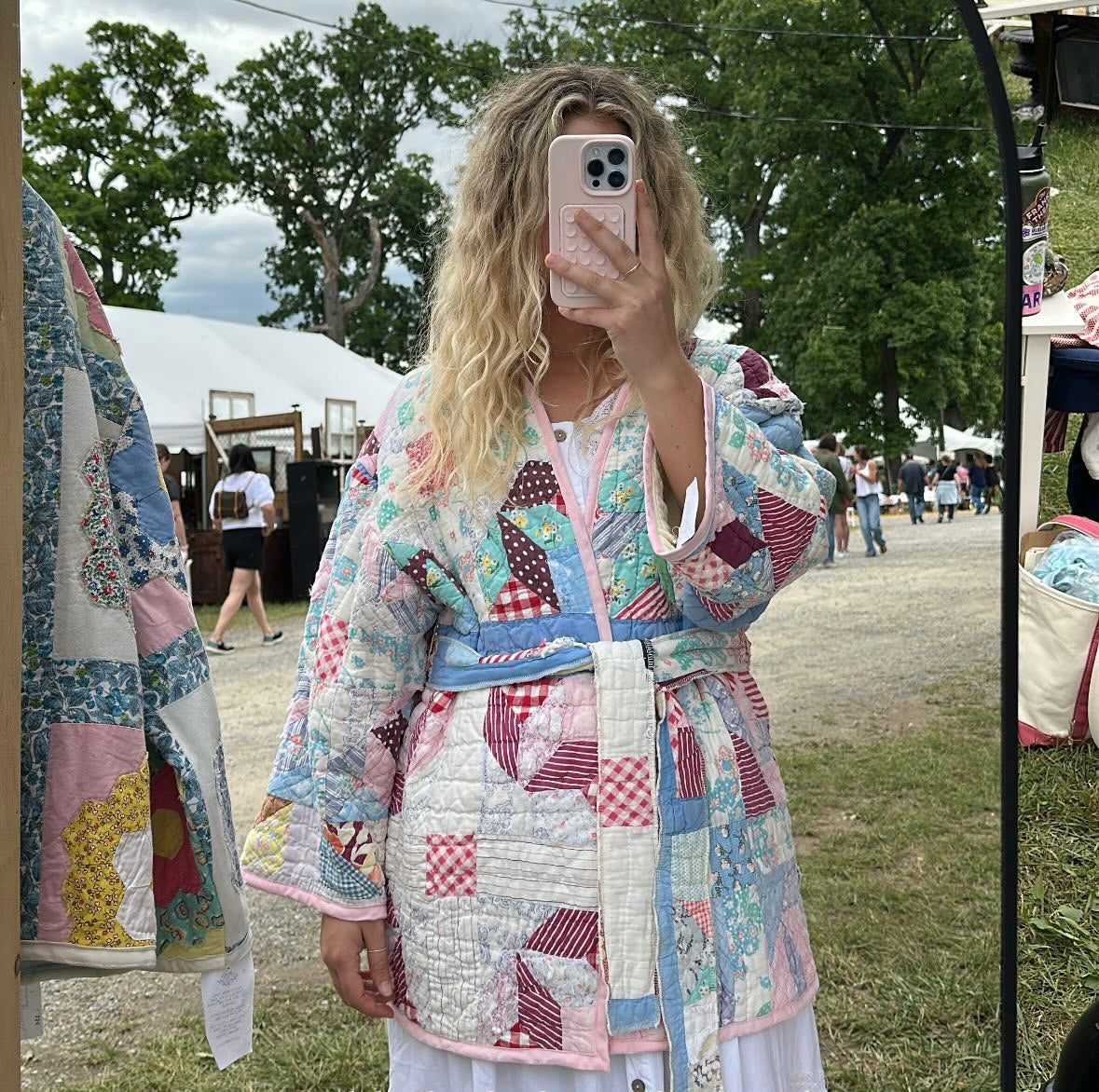 Belted Scrap Quilt Jacket