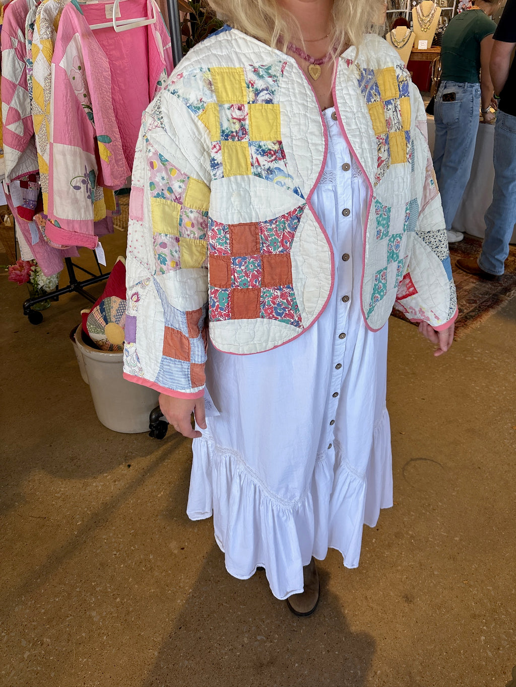 Glorified Nine Patch Quilt Jacket