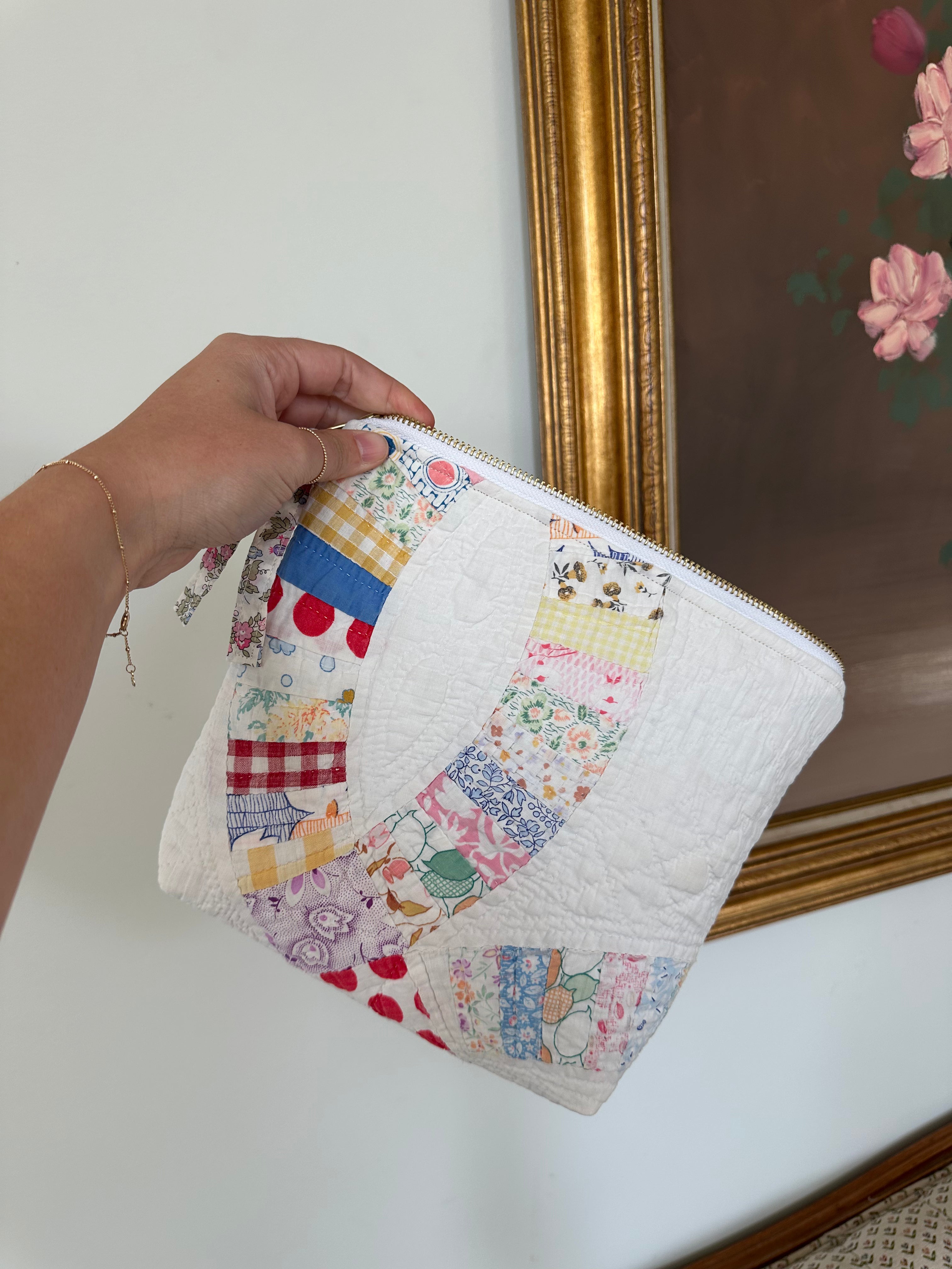 Wedding Ring Pouch - red accents