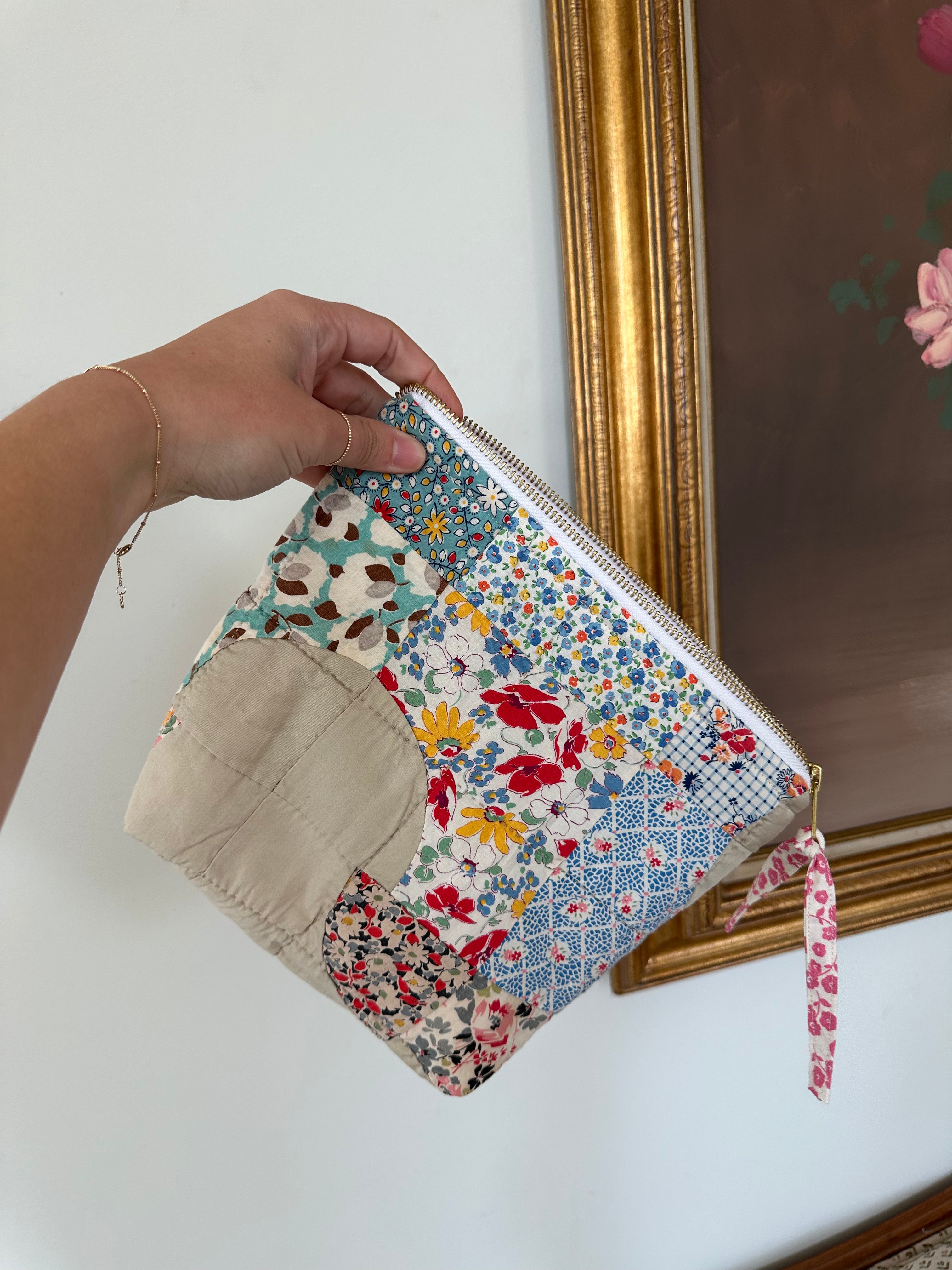 Drunkard's Path Bag & Pouch Set