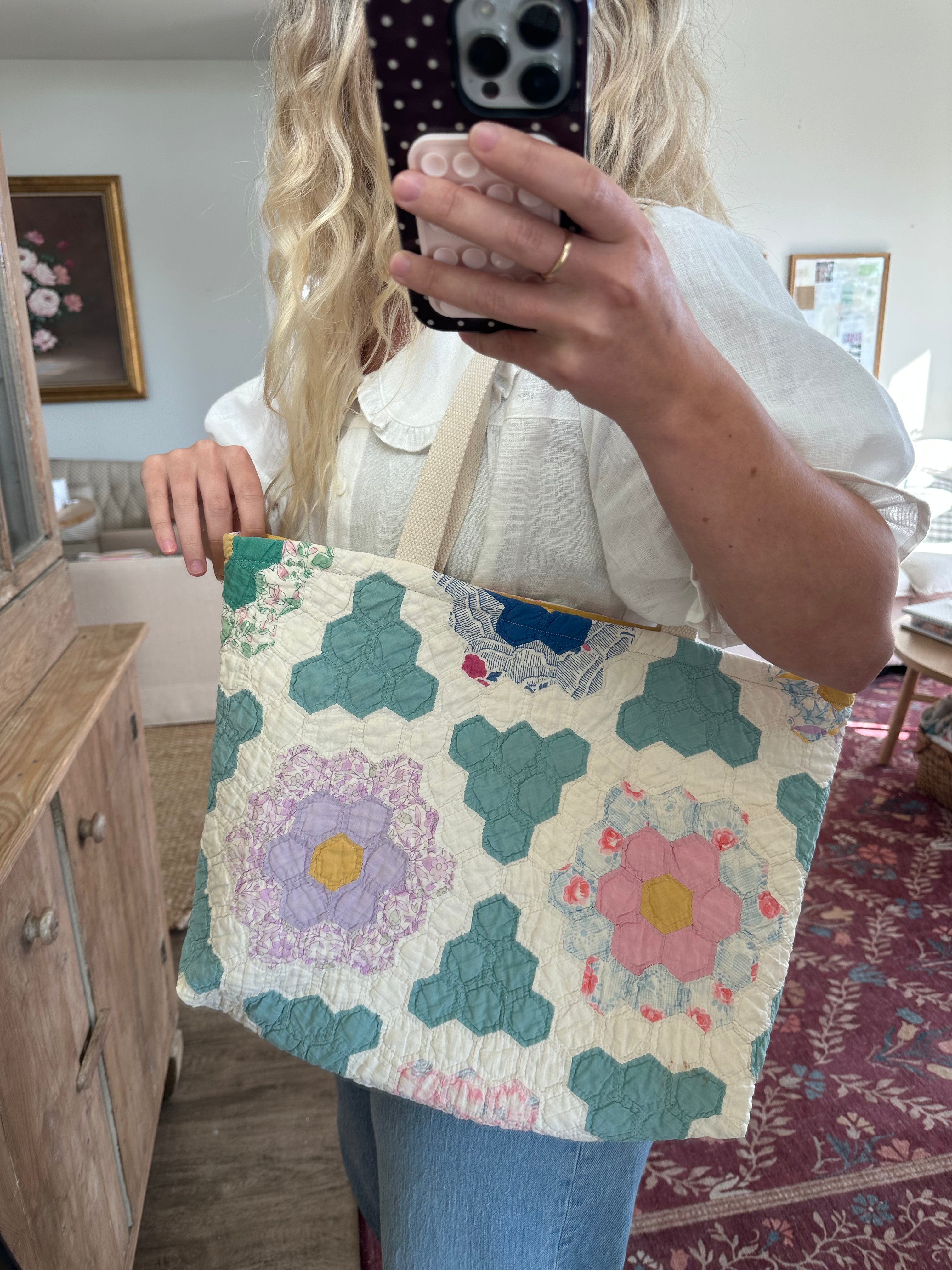 Grandma's Garden Bag & Pouch Set