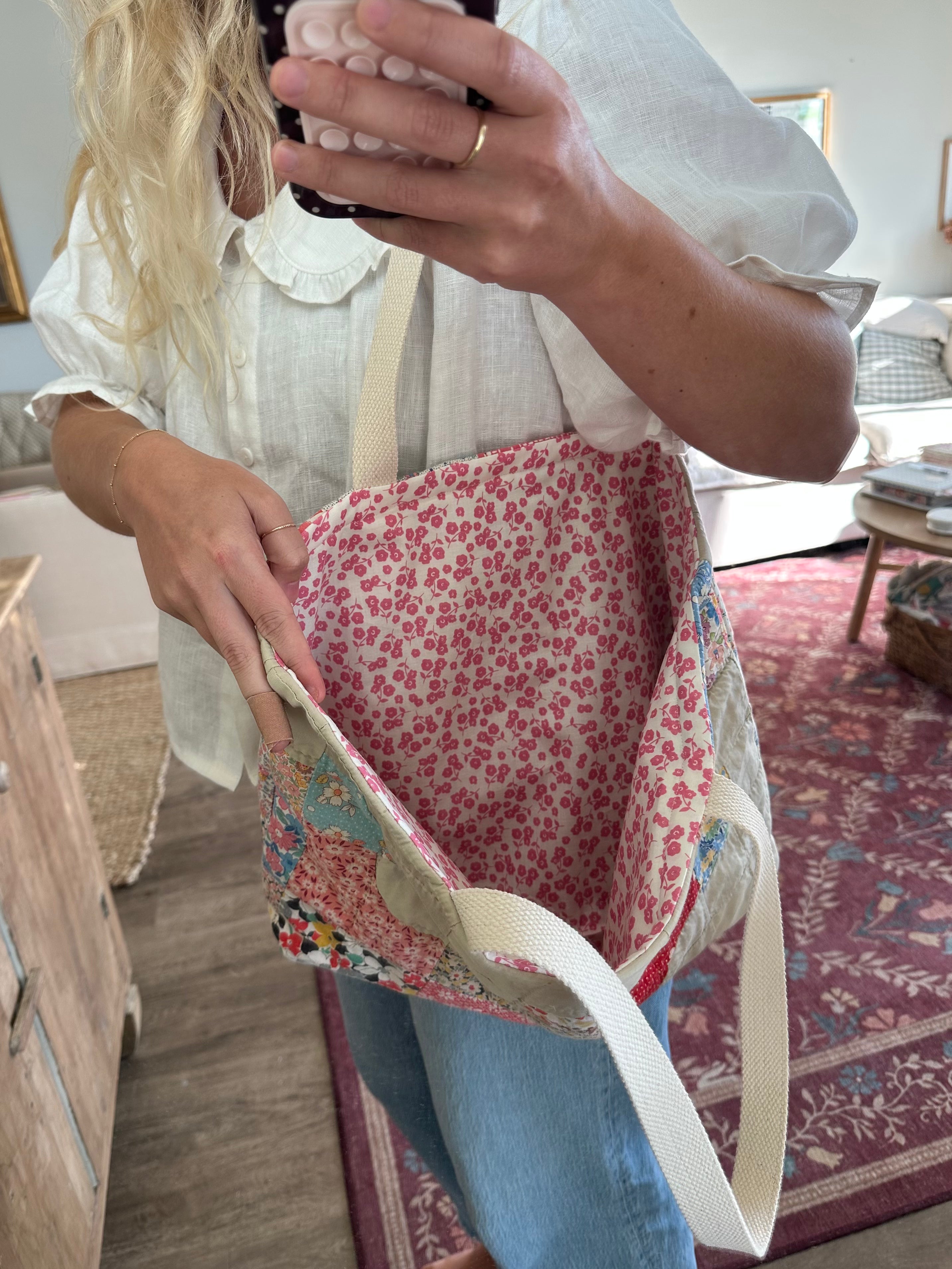 Drunkard's Path Bag & Pouch Set