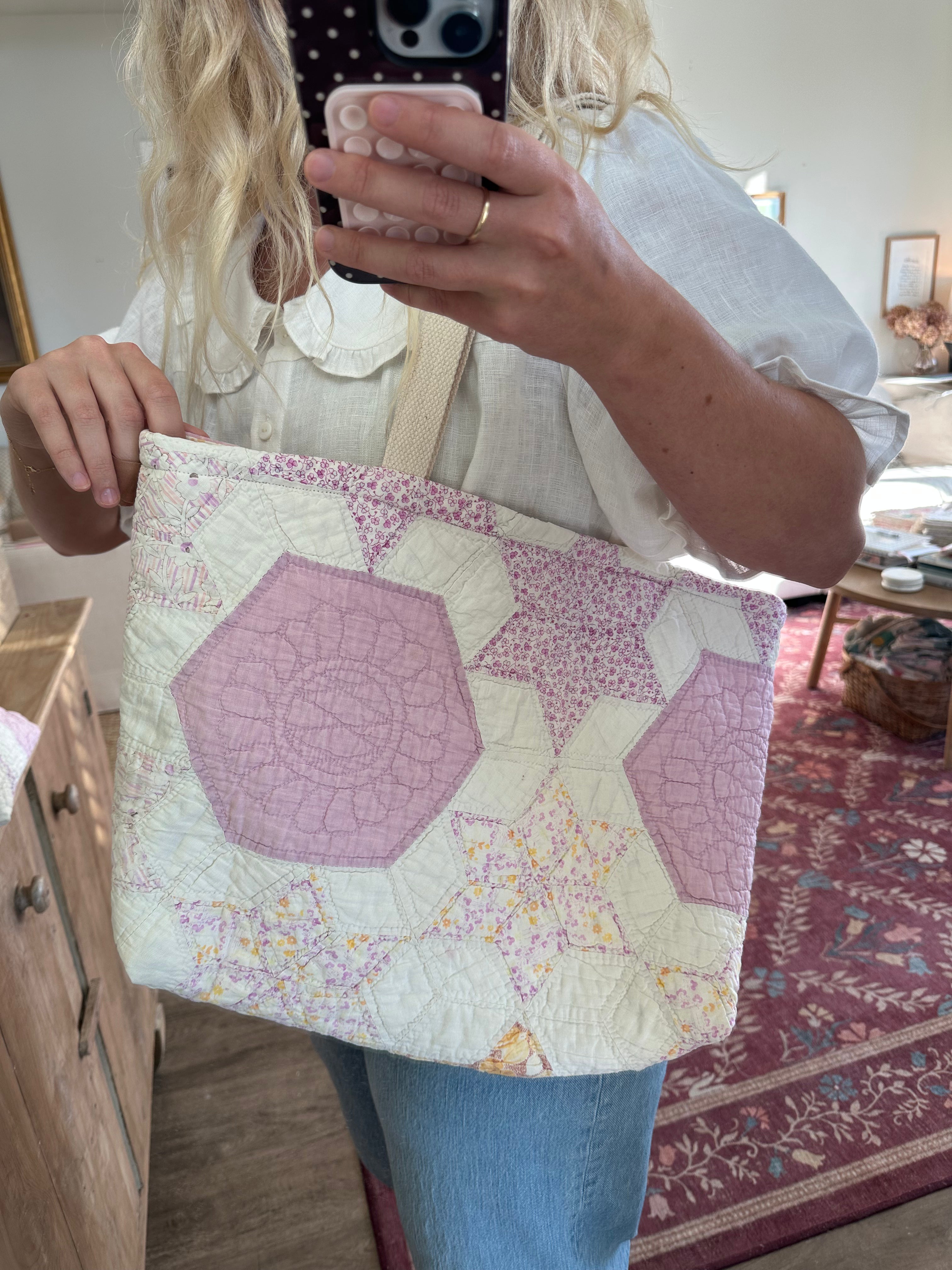 Purple Star Bag & Pouch Set