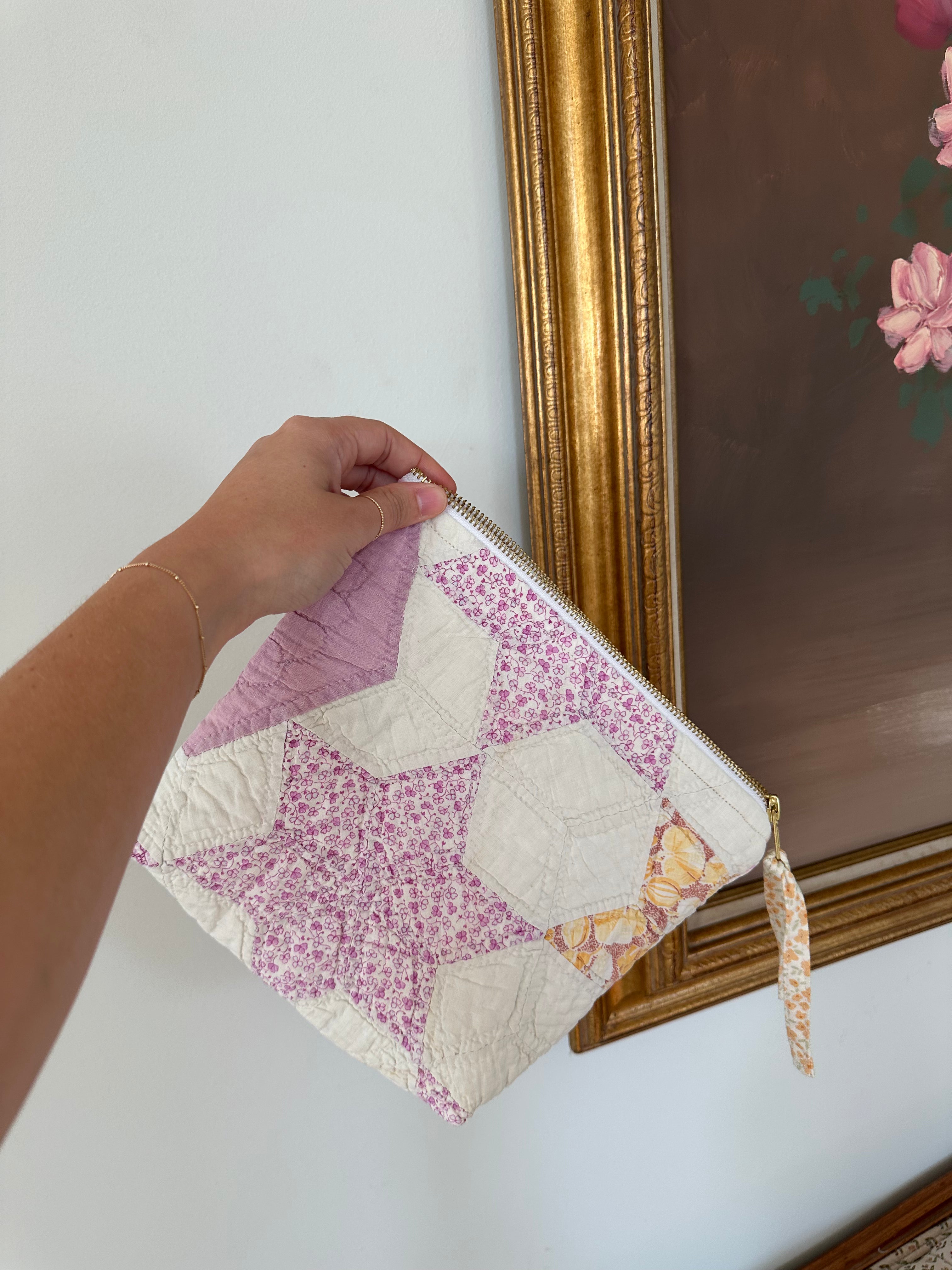 Purple Star Bag & Pouch Set