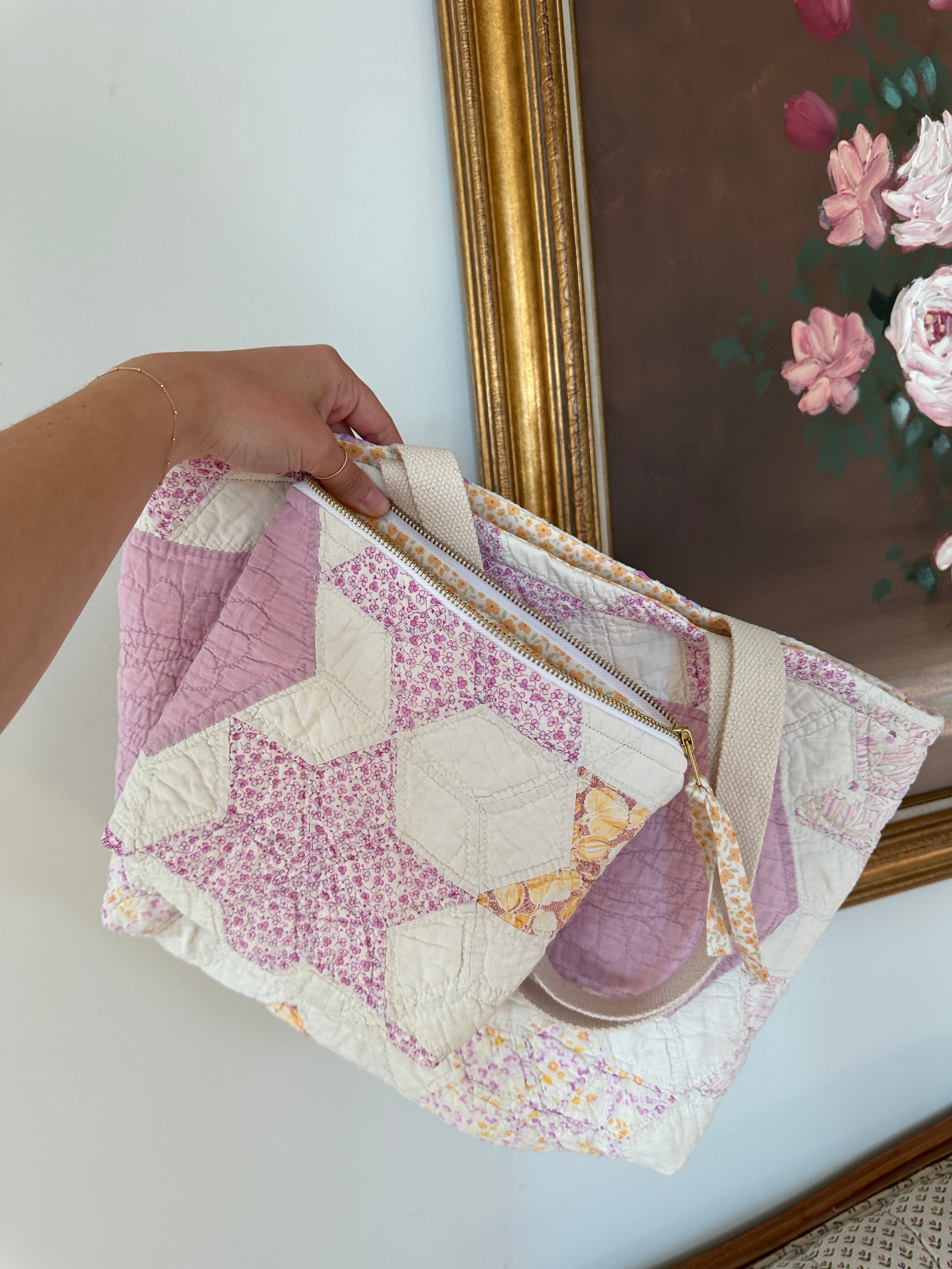 Purple Star Bag & Pouch Set