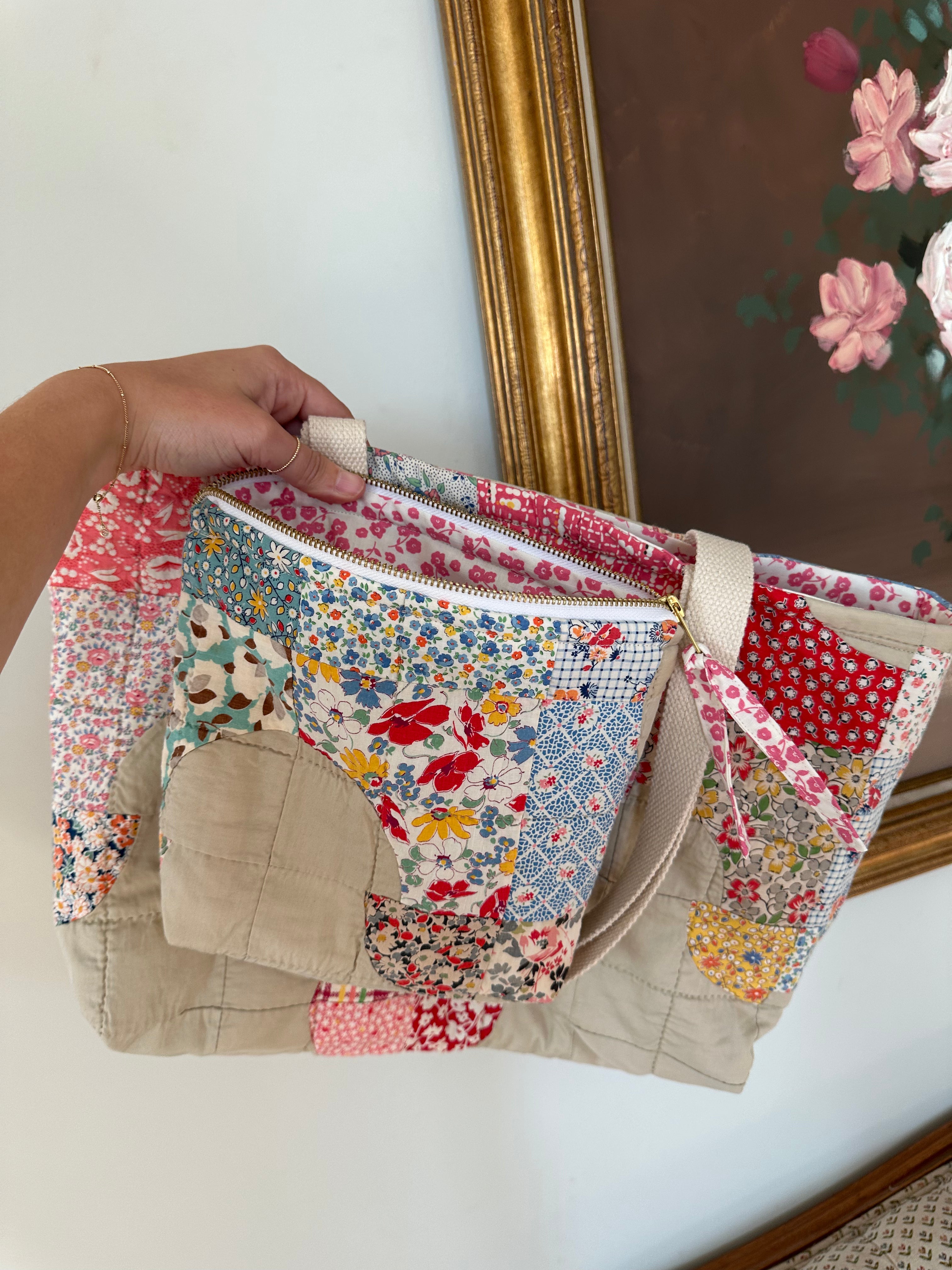 Drunkard's Path Bag & Pouch Set