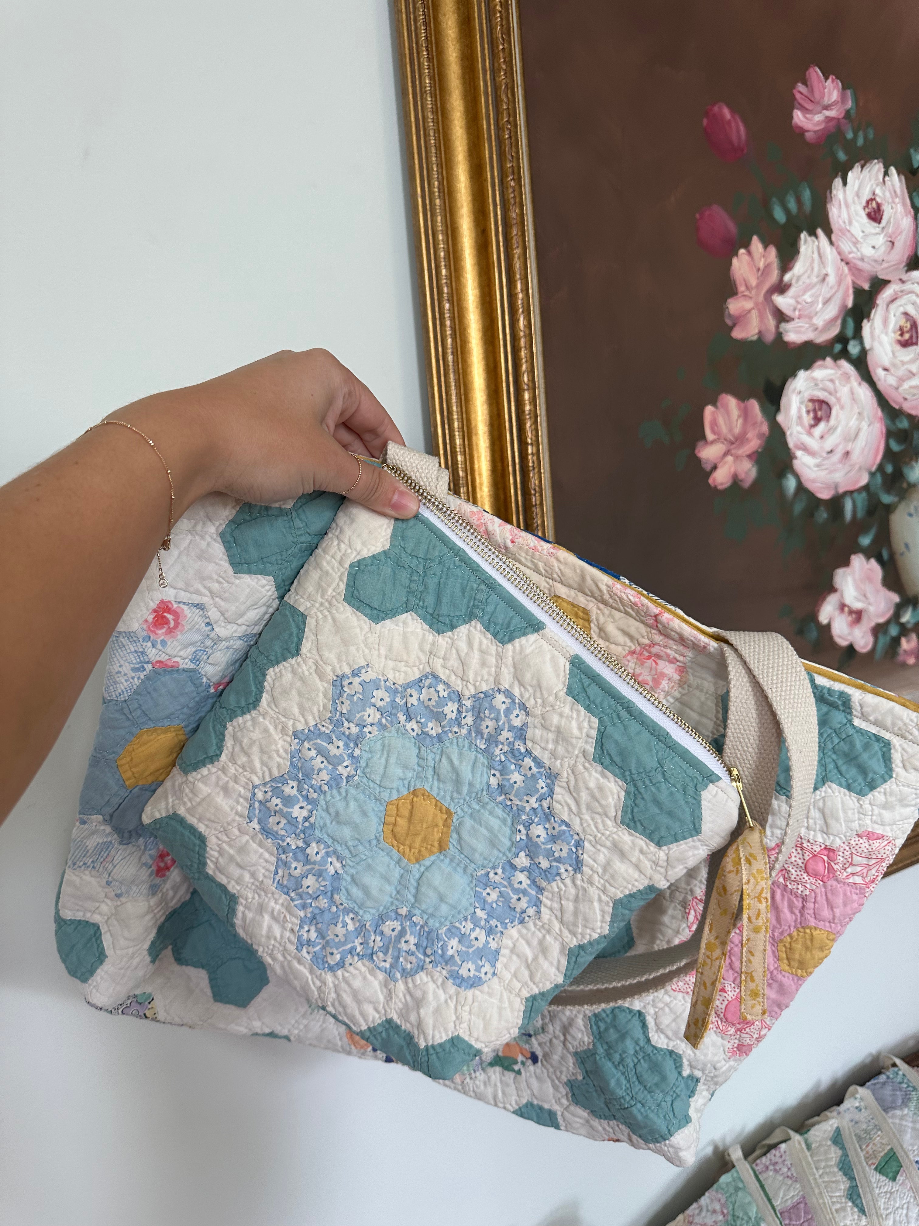 Grandma's Garden Bag & Pouch Set