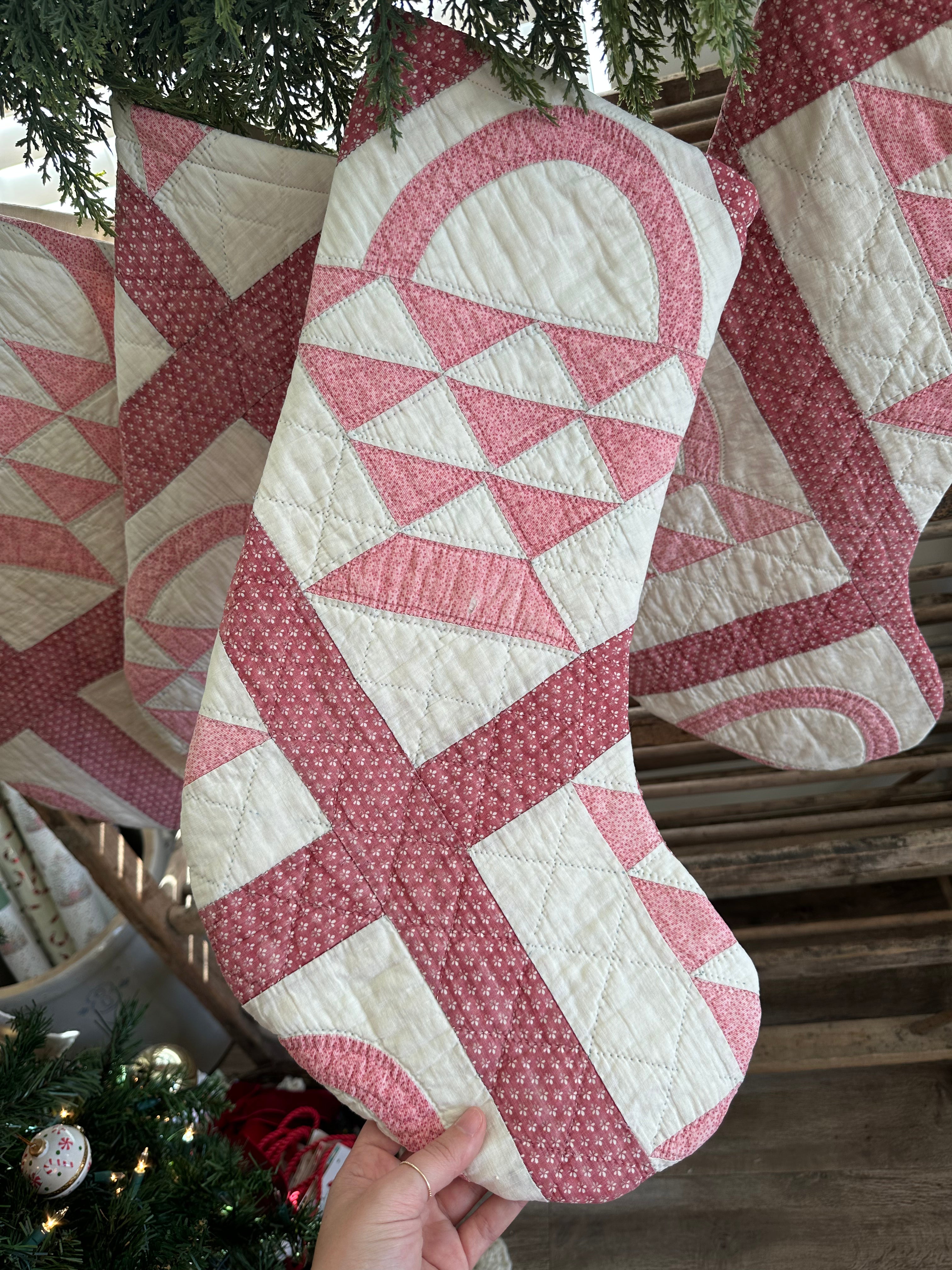 Basket Quilt Stocking (03)