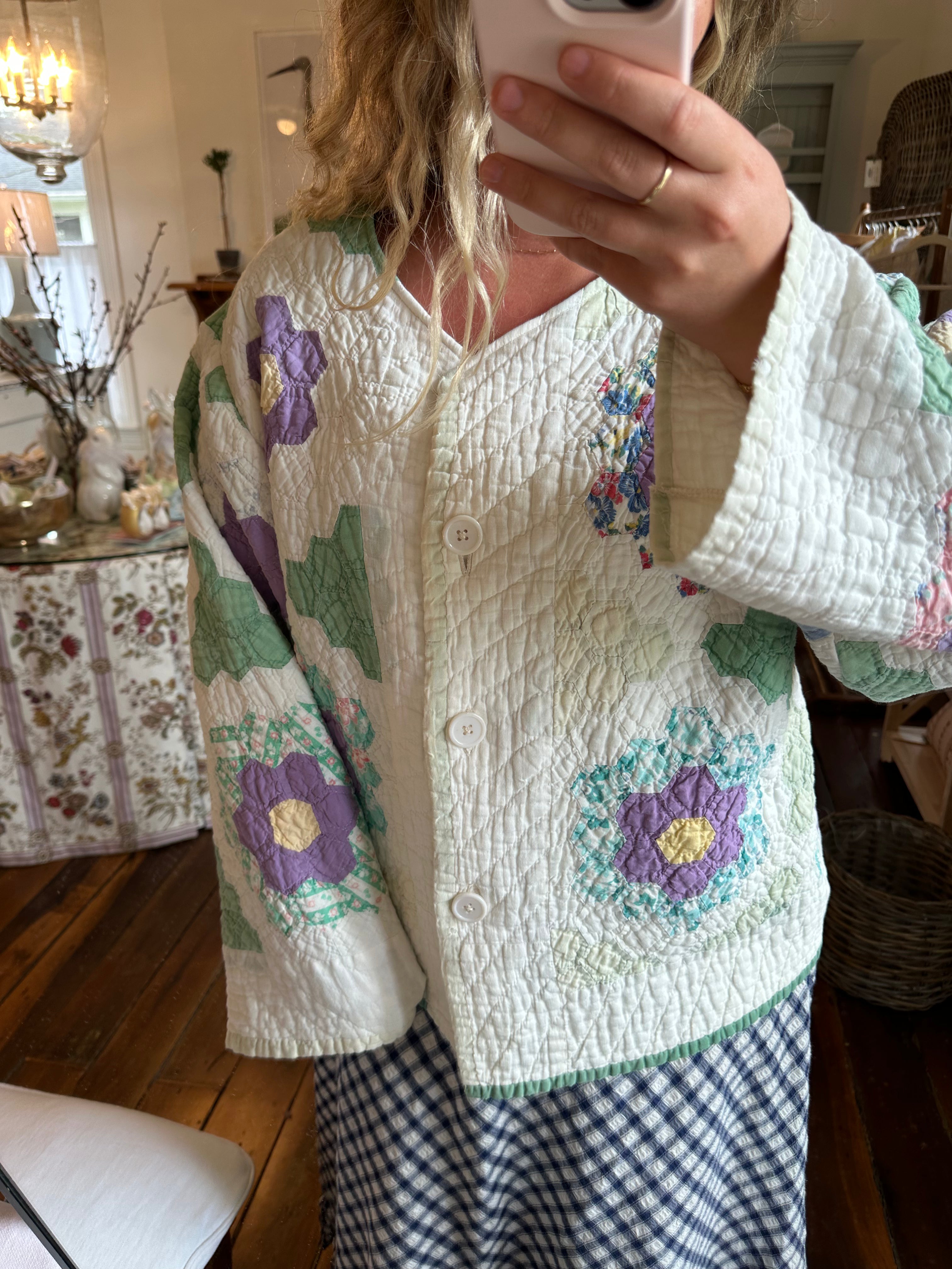 Grandma's Garden Quilt Jacket