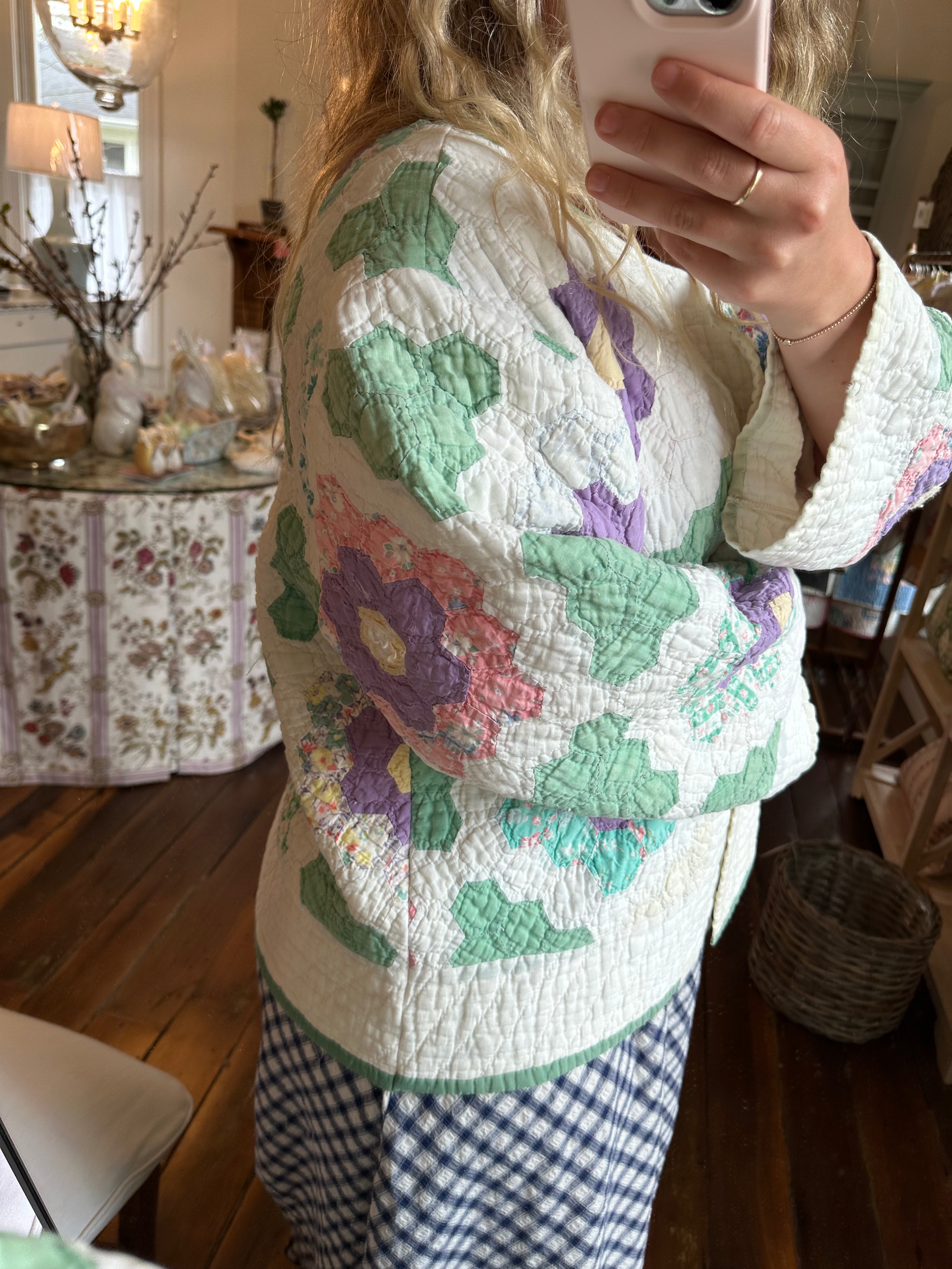 Grandma's Garden Quilt Jacket