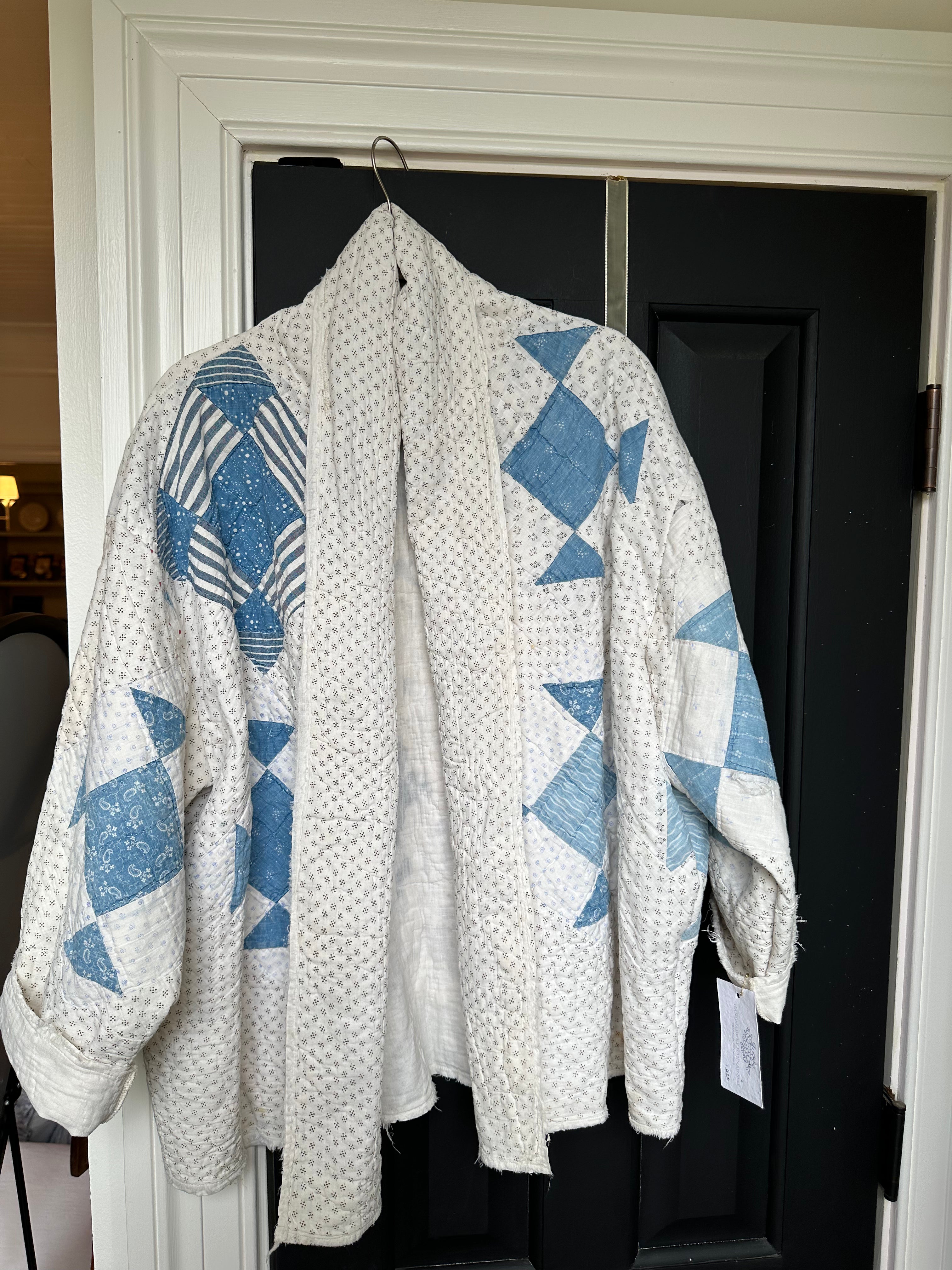 Blue Shoo Fly Quilt Jacket