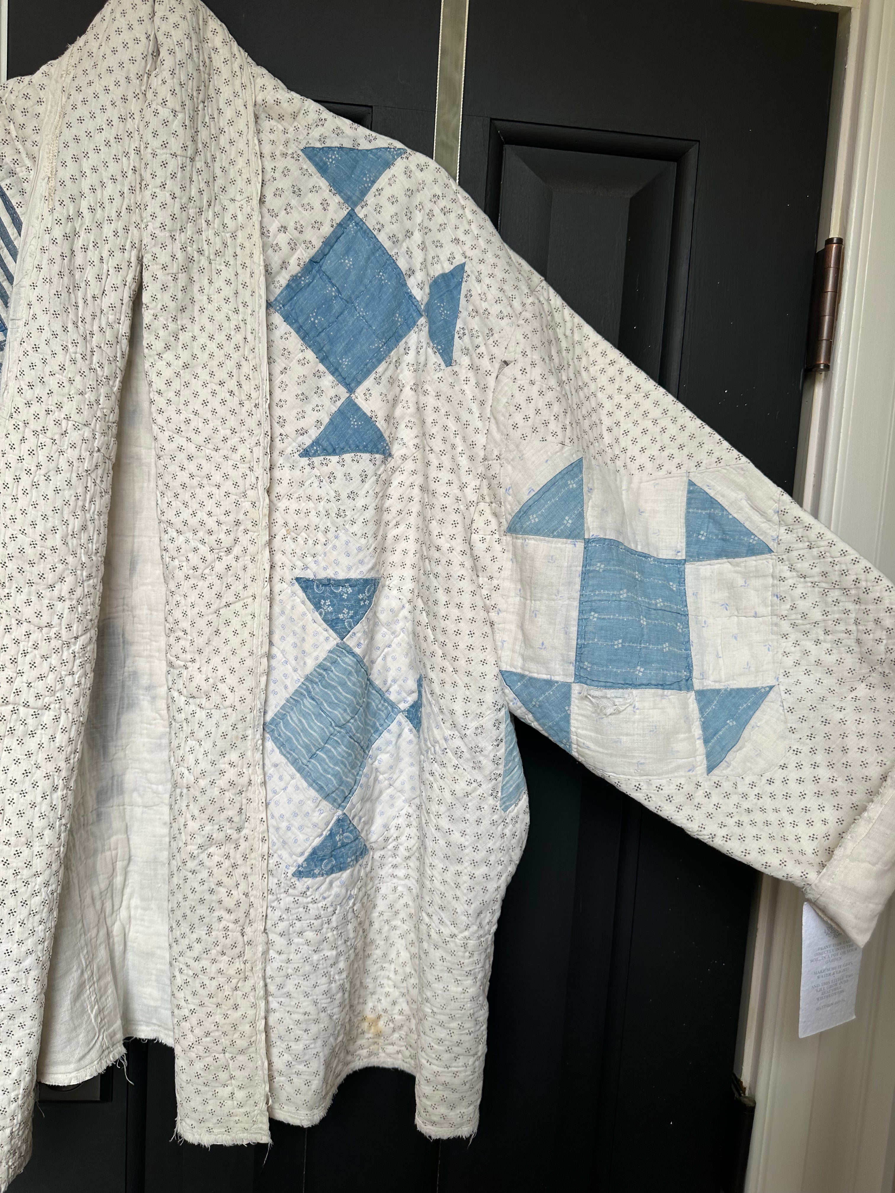 Blue Shoo Fly Quilt Jacket