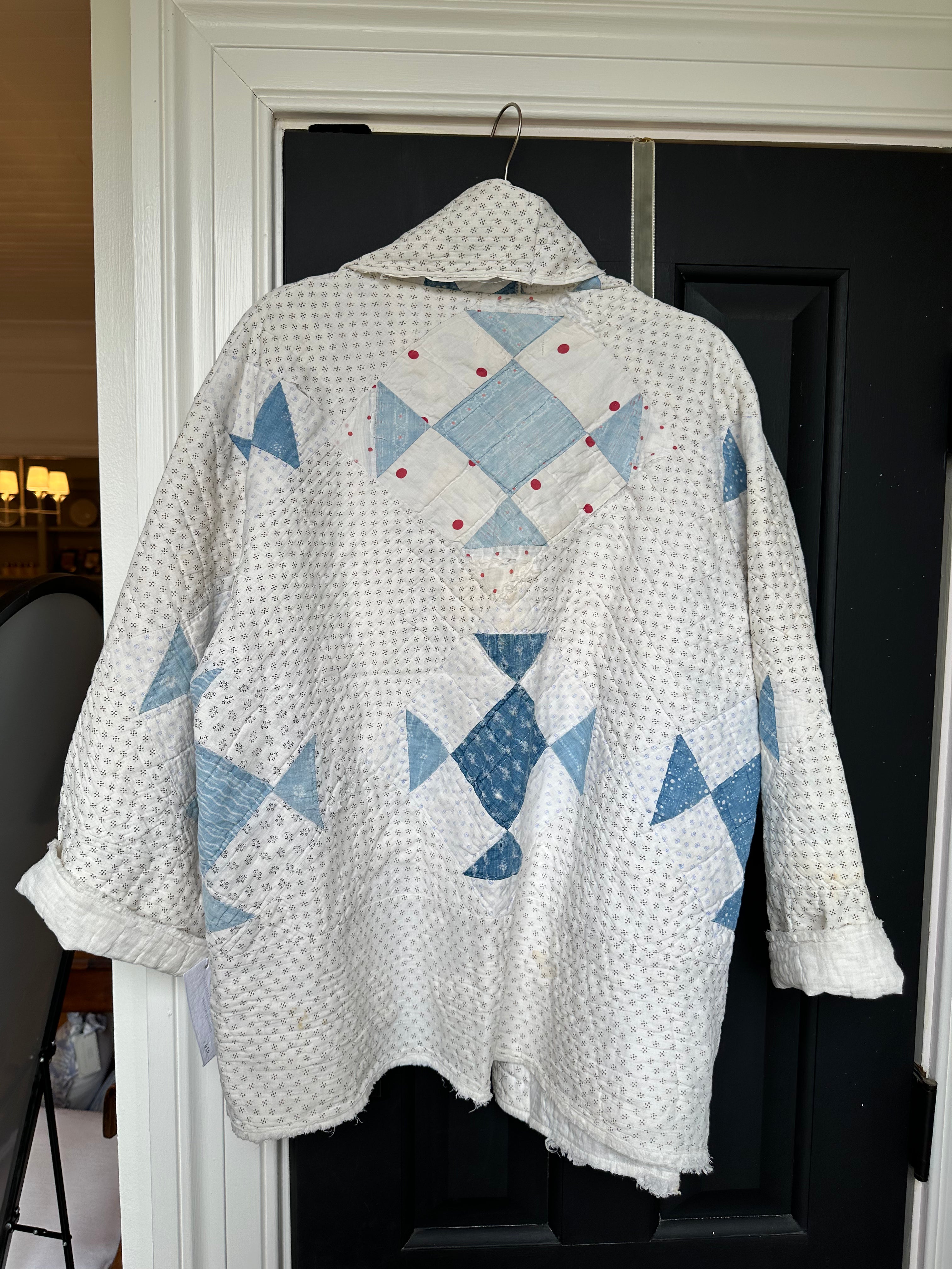 Blue Shoo Fly Quilt Jacket
