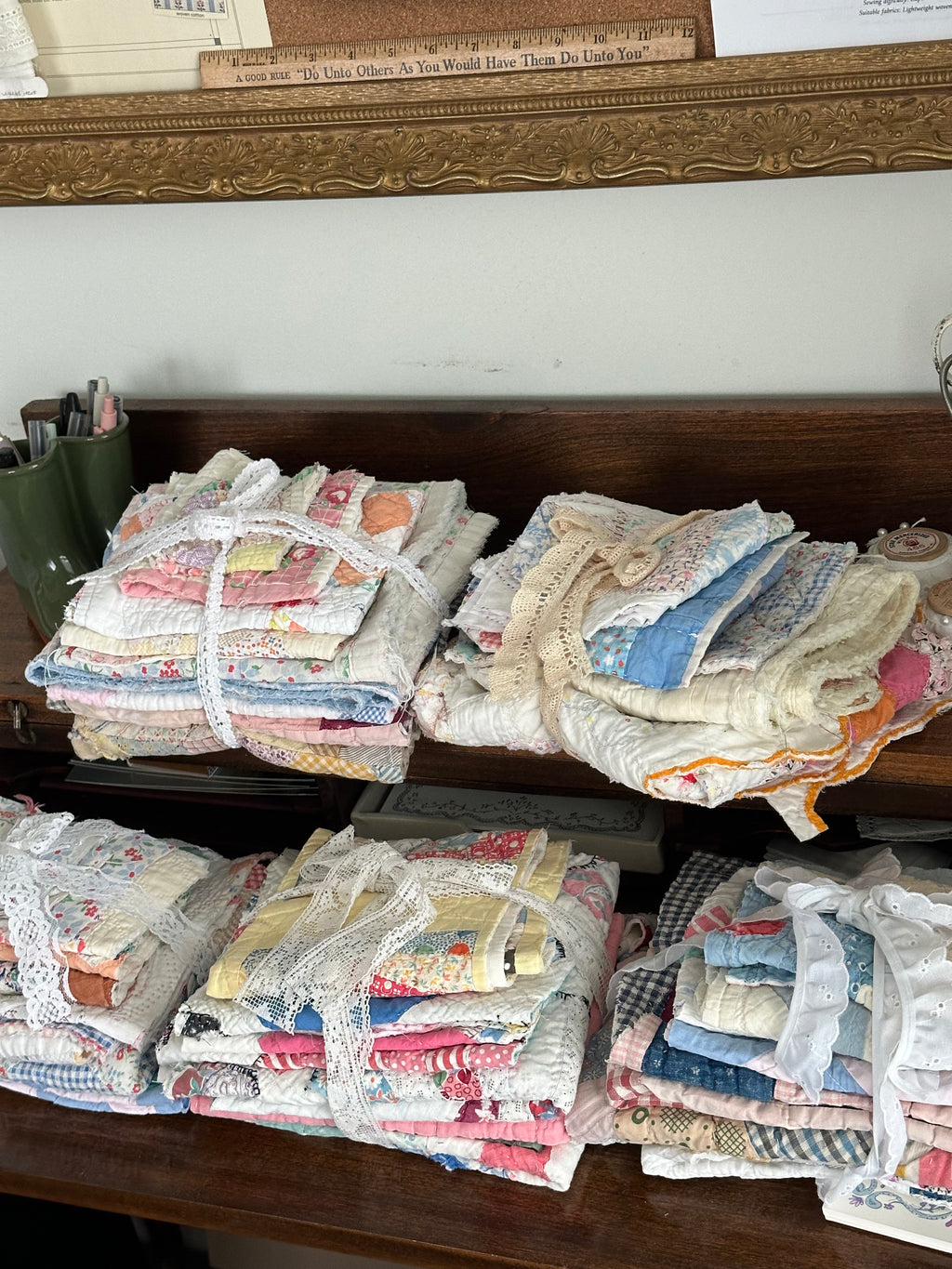 Vintage Quilt Scrap Bundle (01)