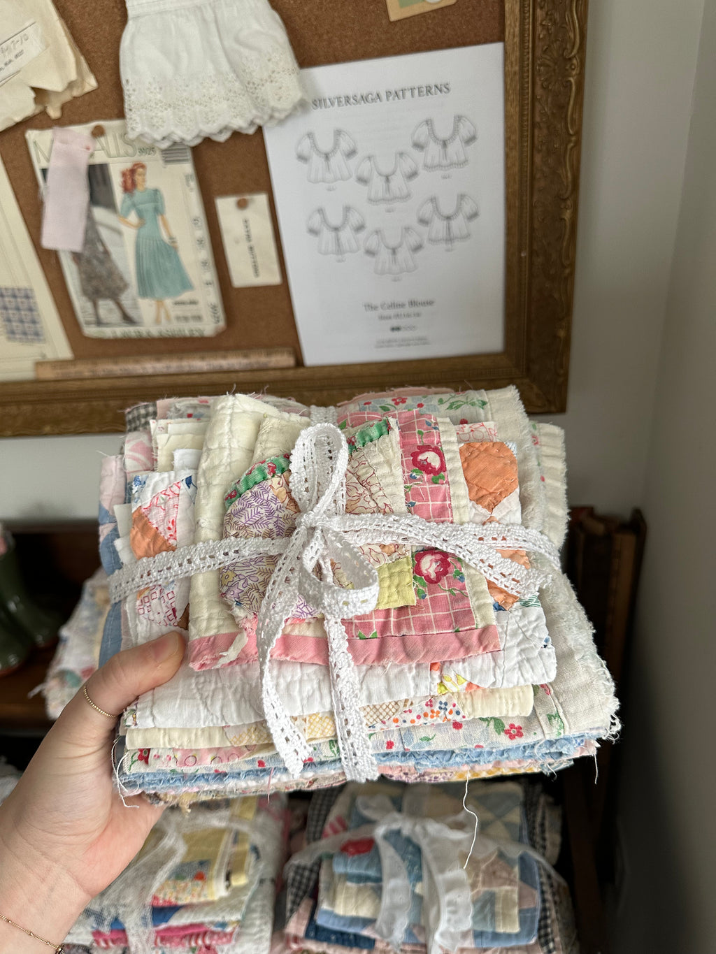 Vintage Quilt Scrap Bundle (01)