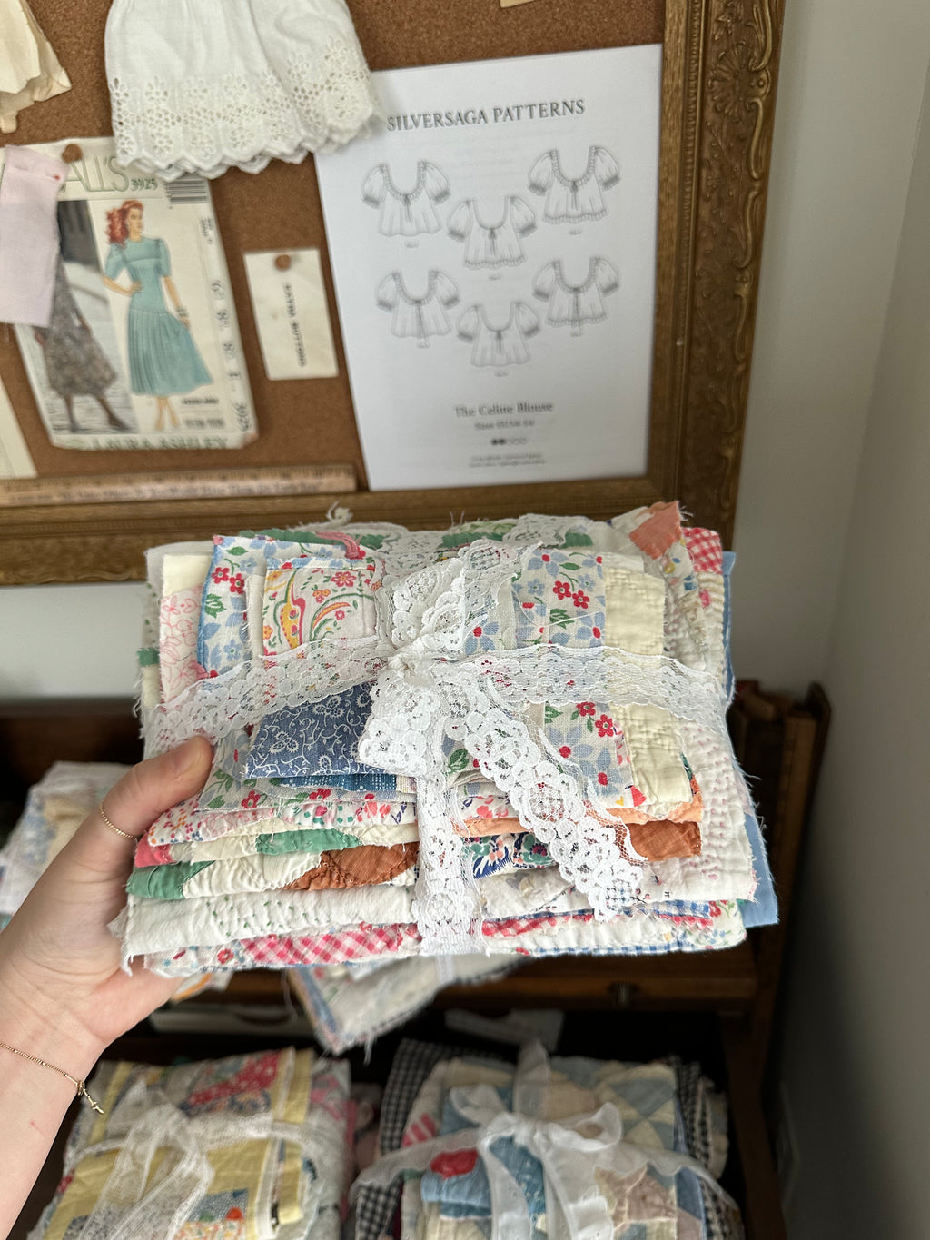 Vintage Quilt Scrap Bundle (03)