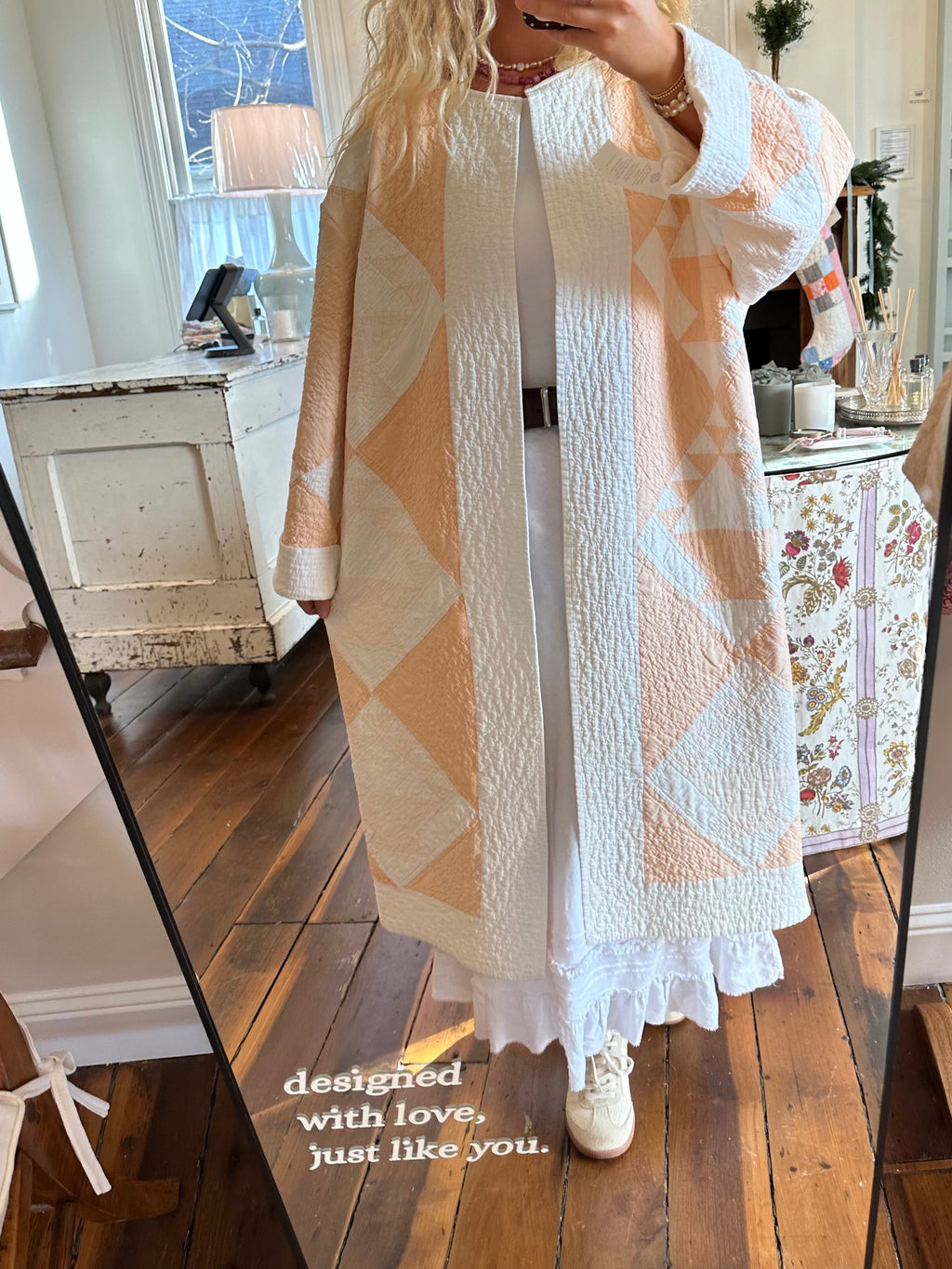 Orange Basket Quilt Jacket