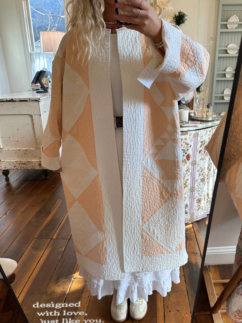 Orange Basket Quilt Jacket