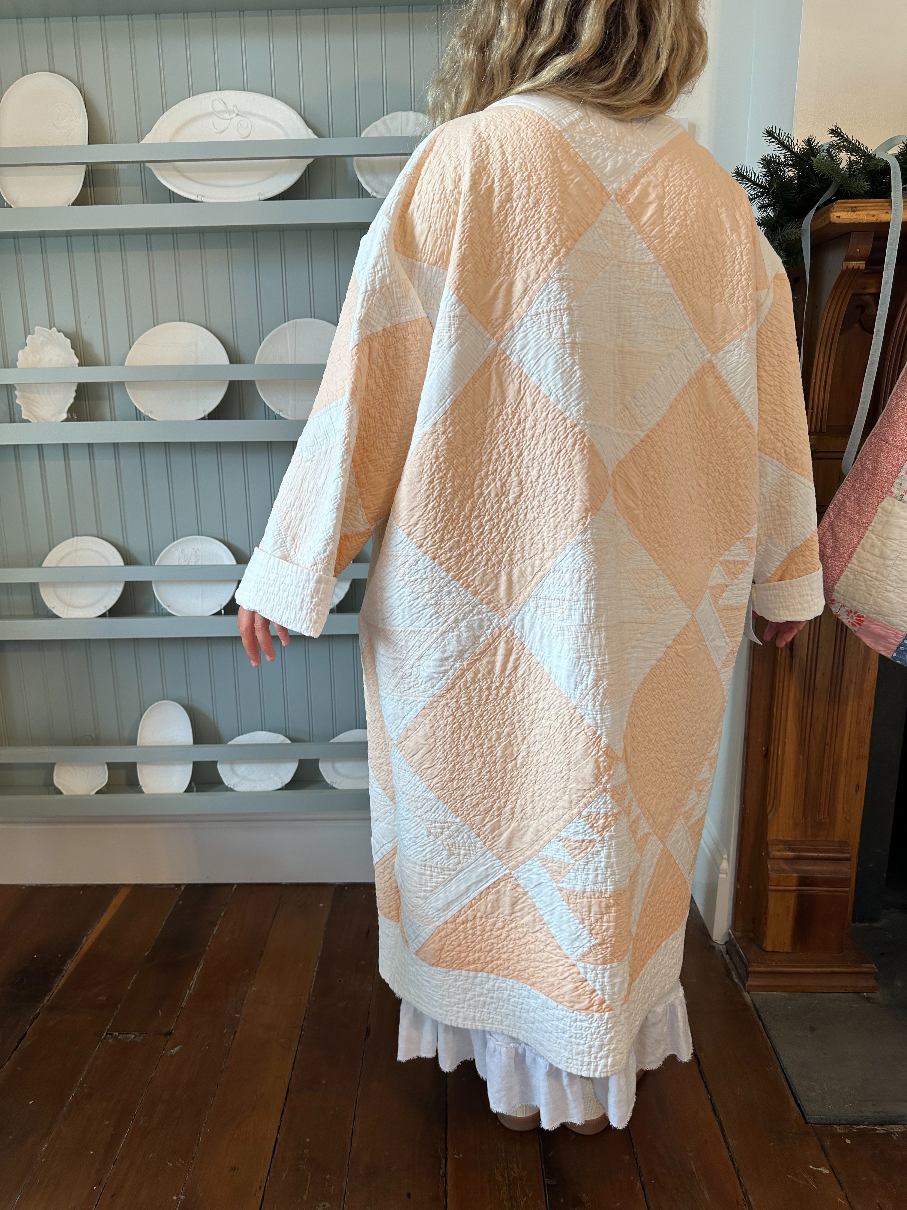 Orange Basket Quilt Jacket