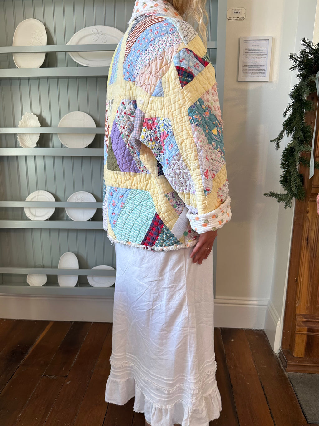Yellow Strawberry Quilt Jacket
