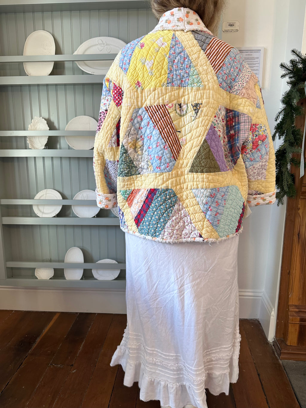 Yellow Strawberry Quilt Jacket