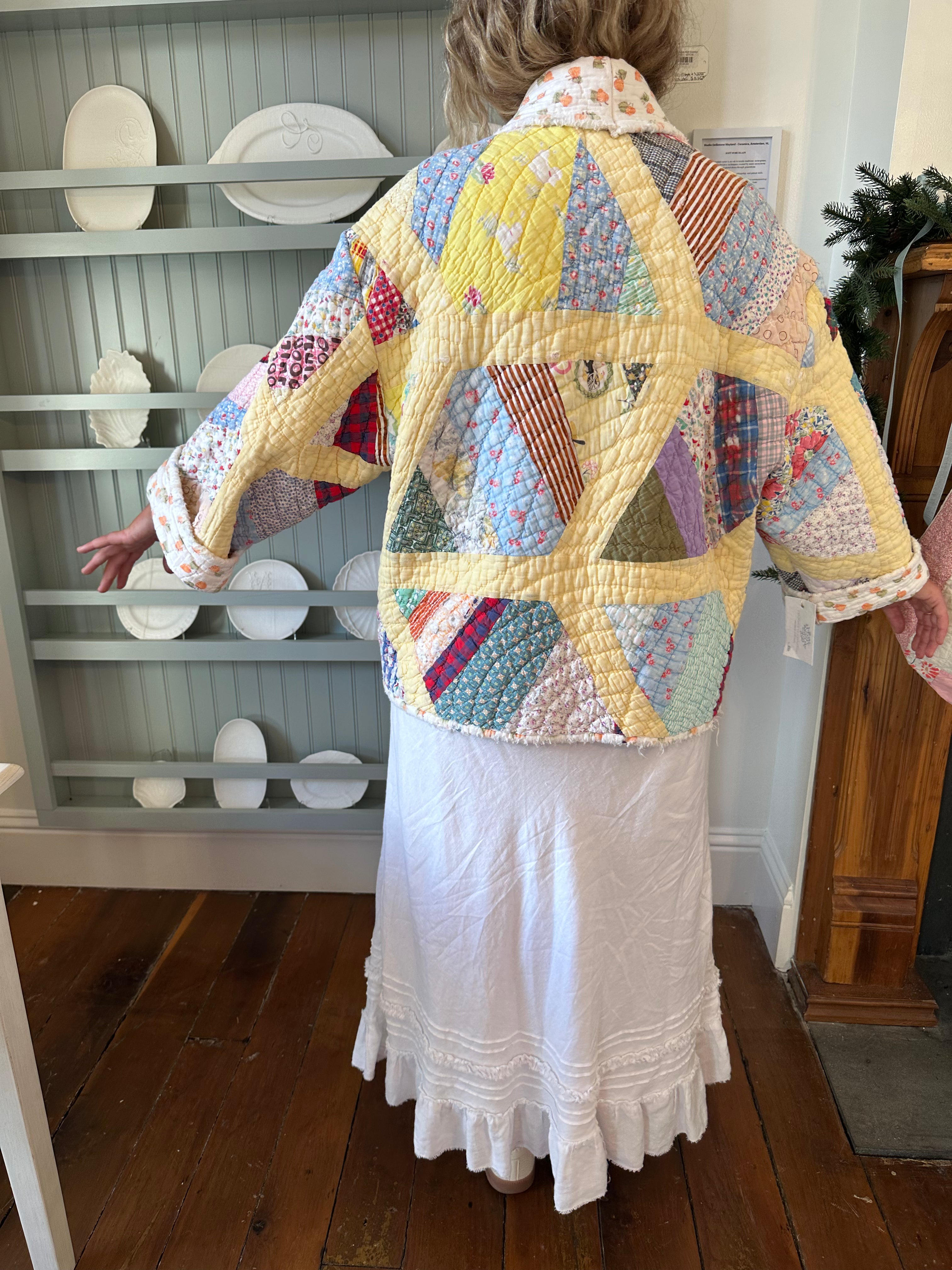ナナ Mary quilting knit shape jacket PURE JILL QUILTED-KNIT SNAP