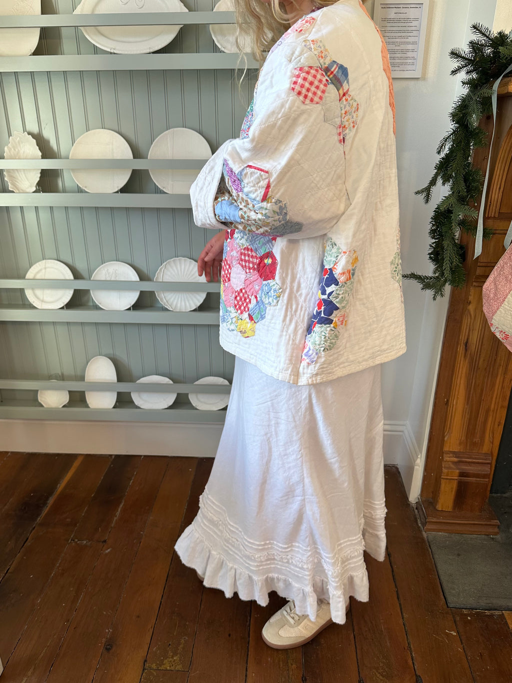 Hexie Flower Quilt Jacket