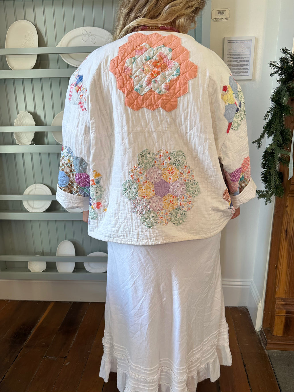 Hexie Flower Quilt Jacket