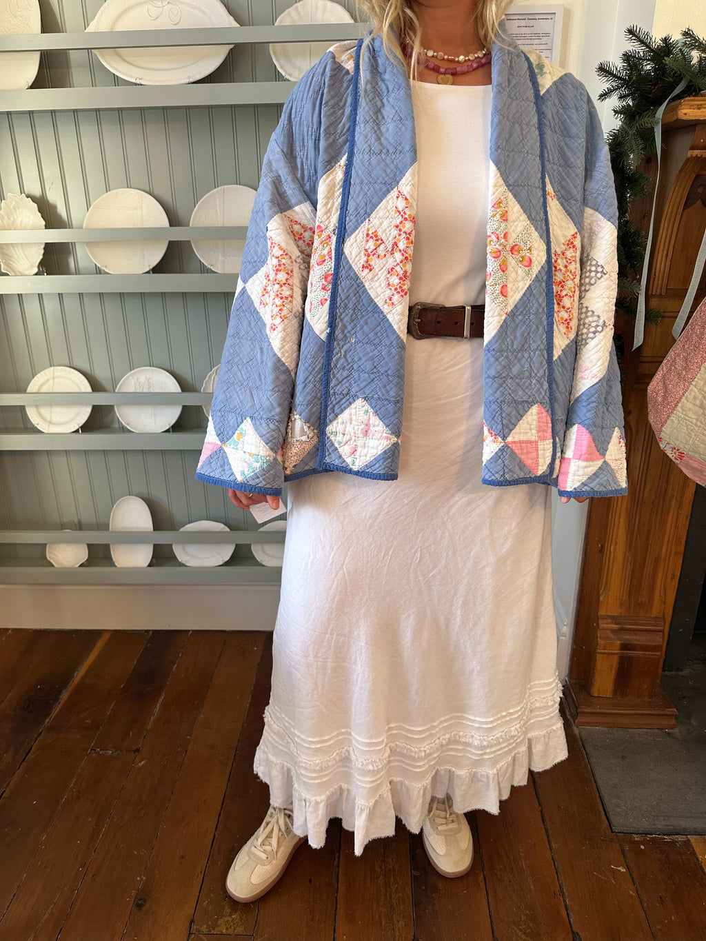 Blue Cross Quilt Jacket