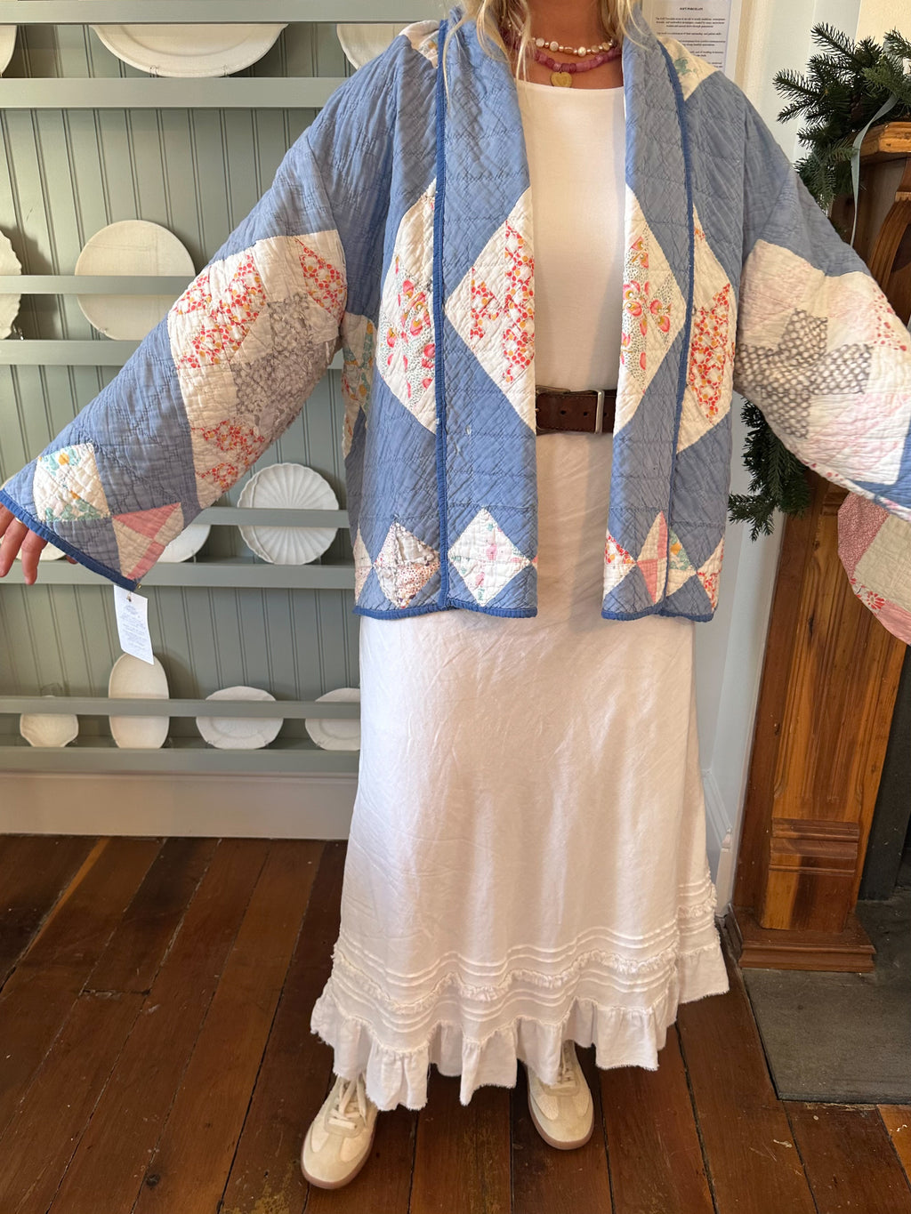 Blue Cross Quilt Jacket
