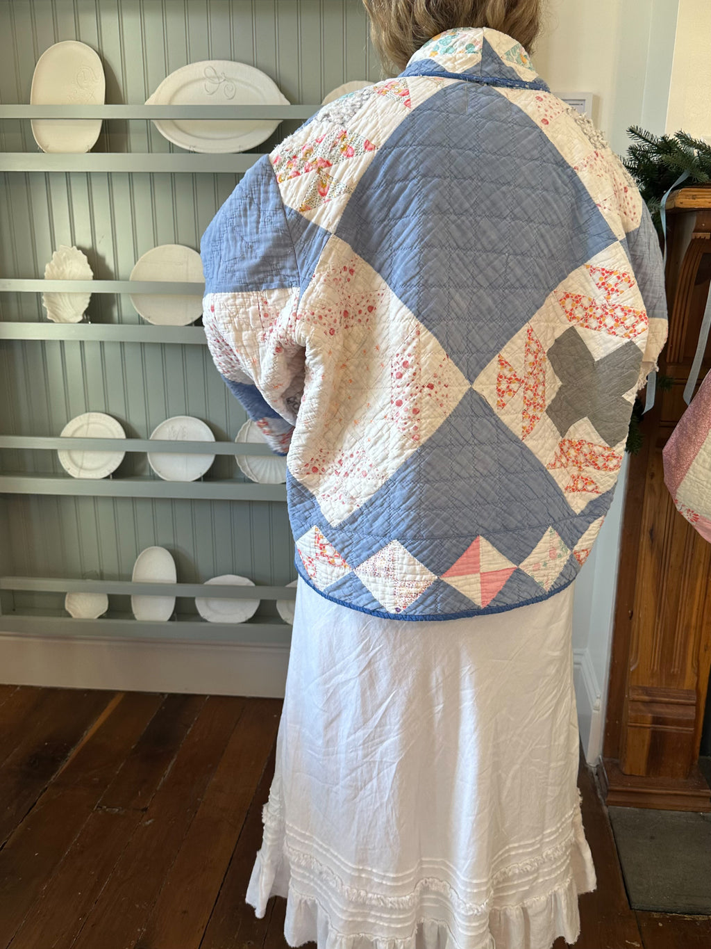 Blue Cross Quilt Jacket