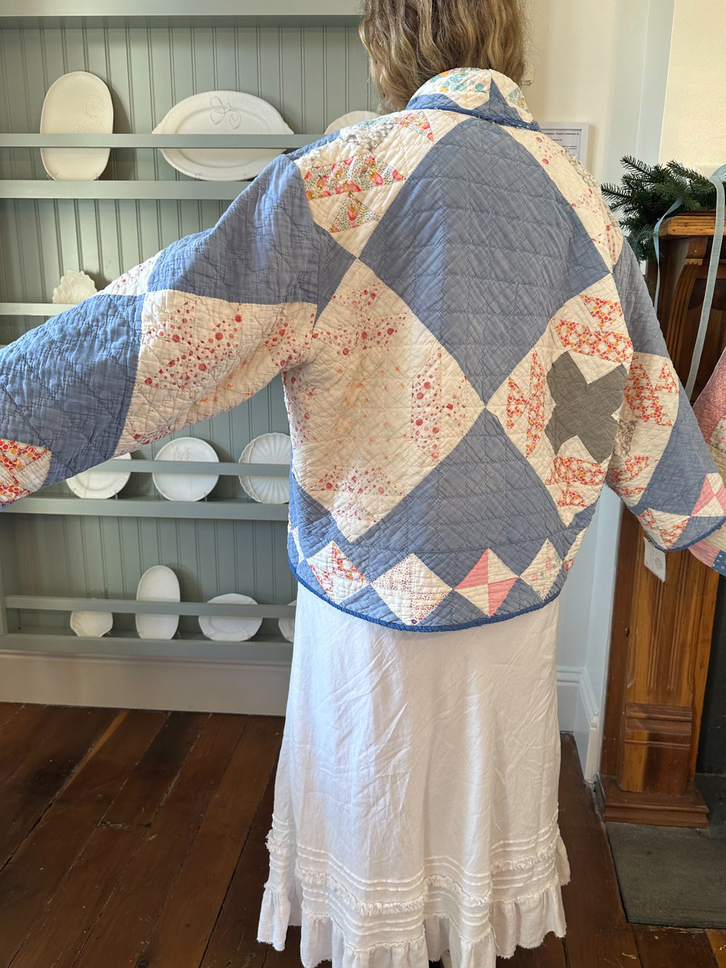 Blue Cross Quilt Jacket