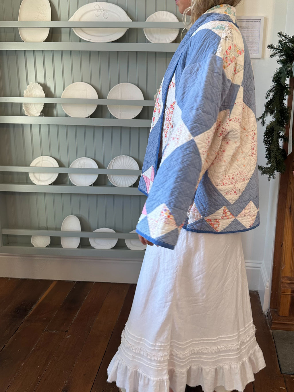 Blue Cross Quilt Jacket