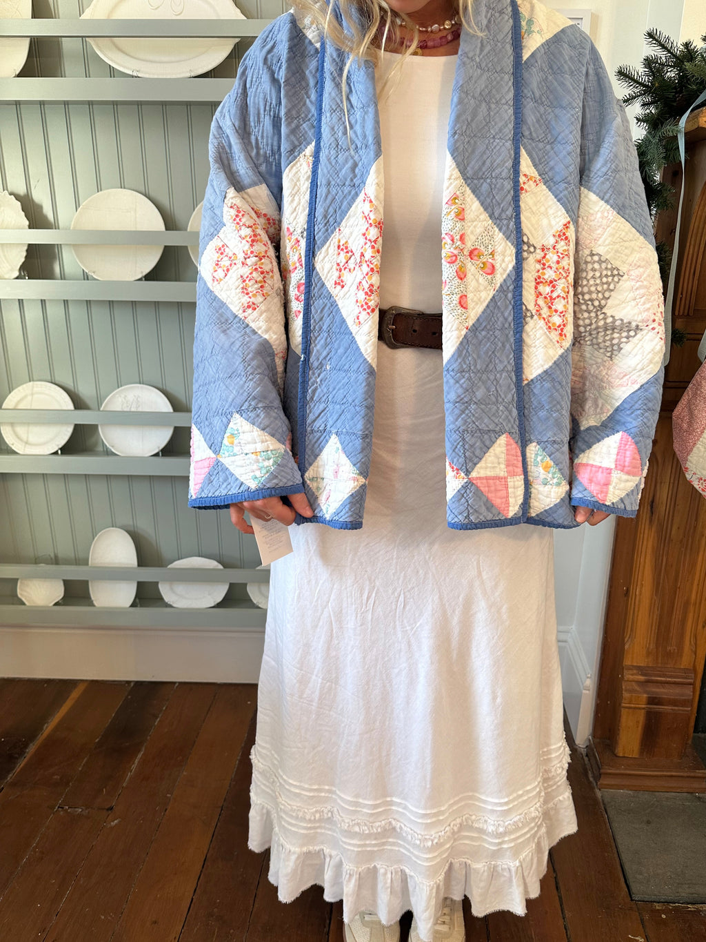 Blue Cross Quilt Jacket
