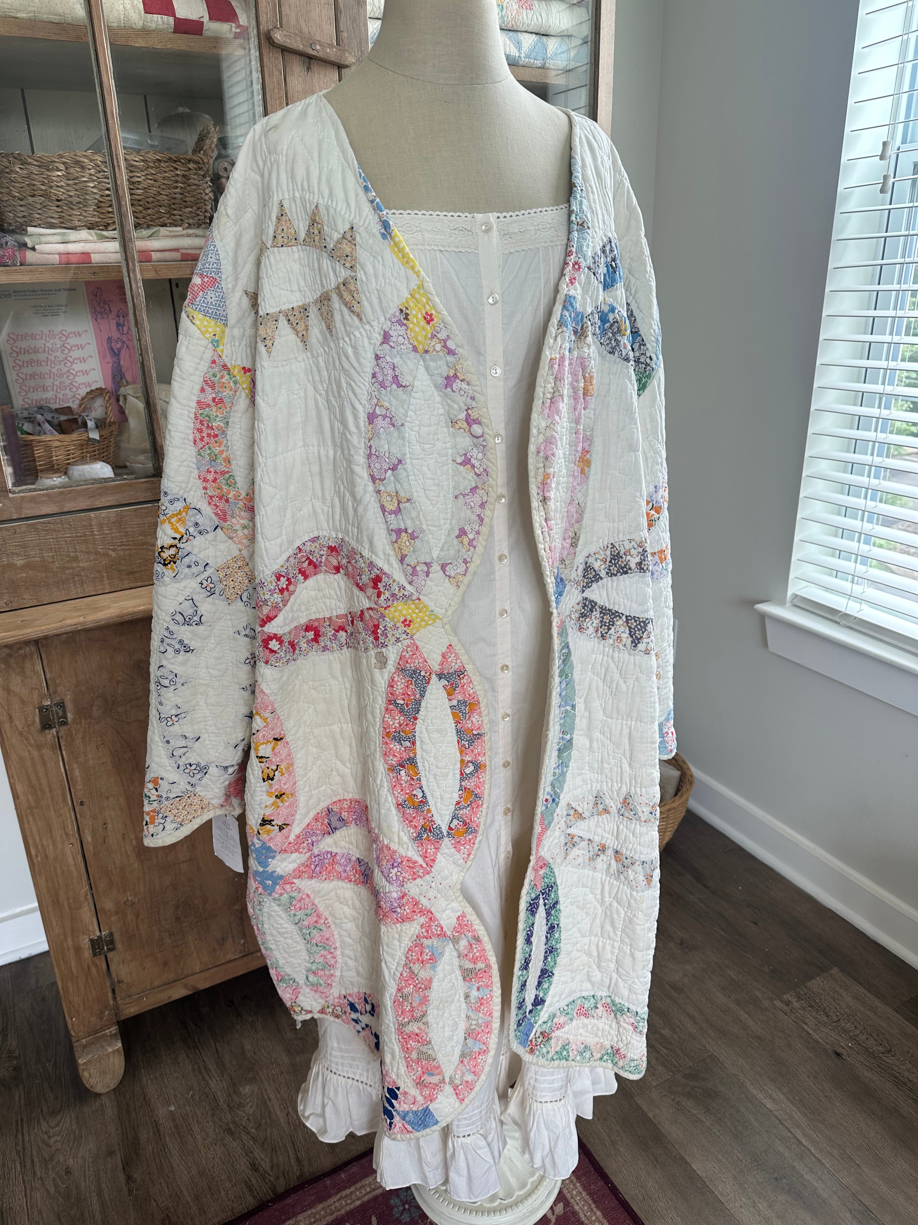 Wedding Ring Quilt Jacket - PLUS SIZE!