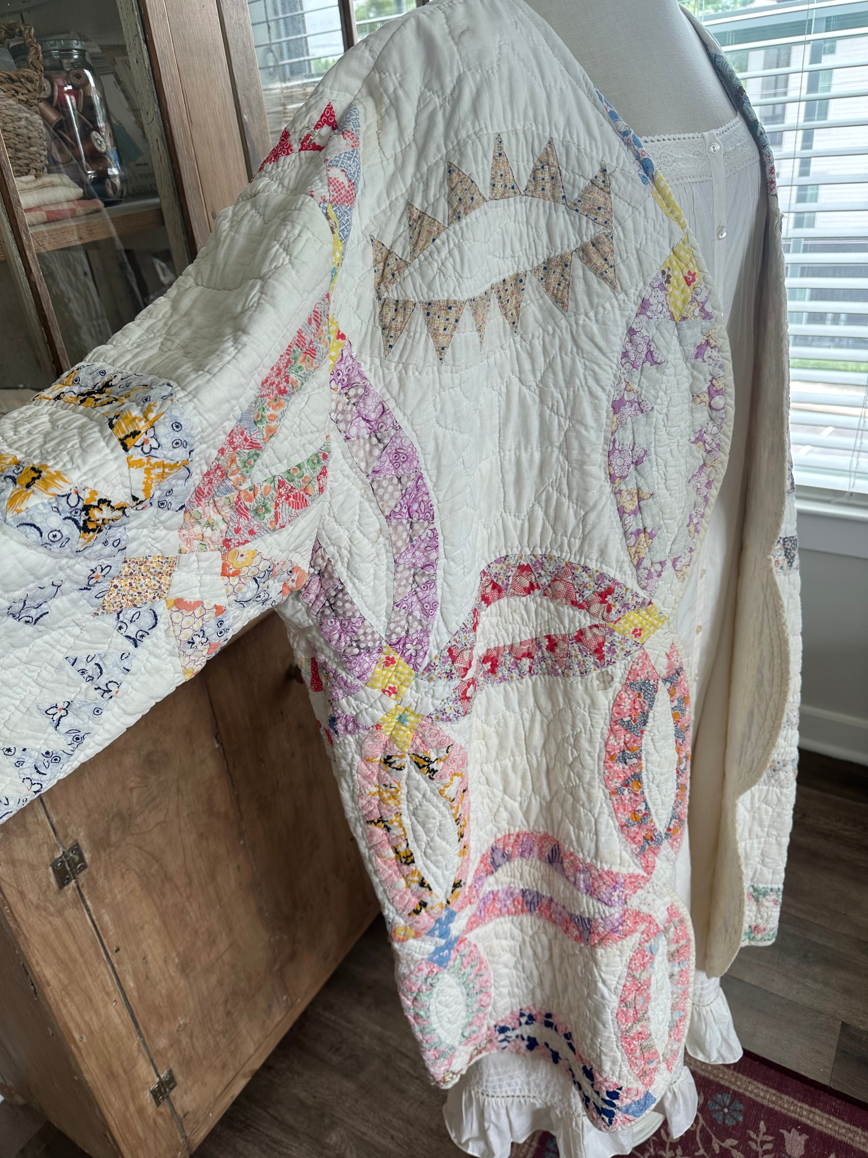 Wedding Ring Quilt Jacket - PLUS SIZE!