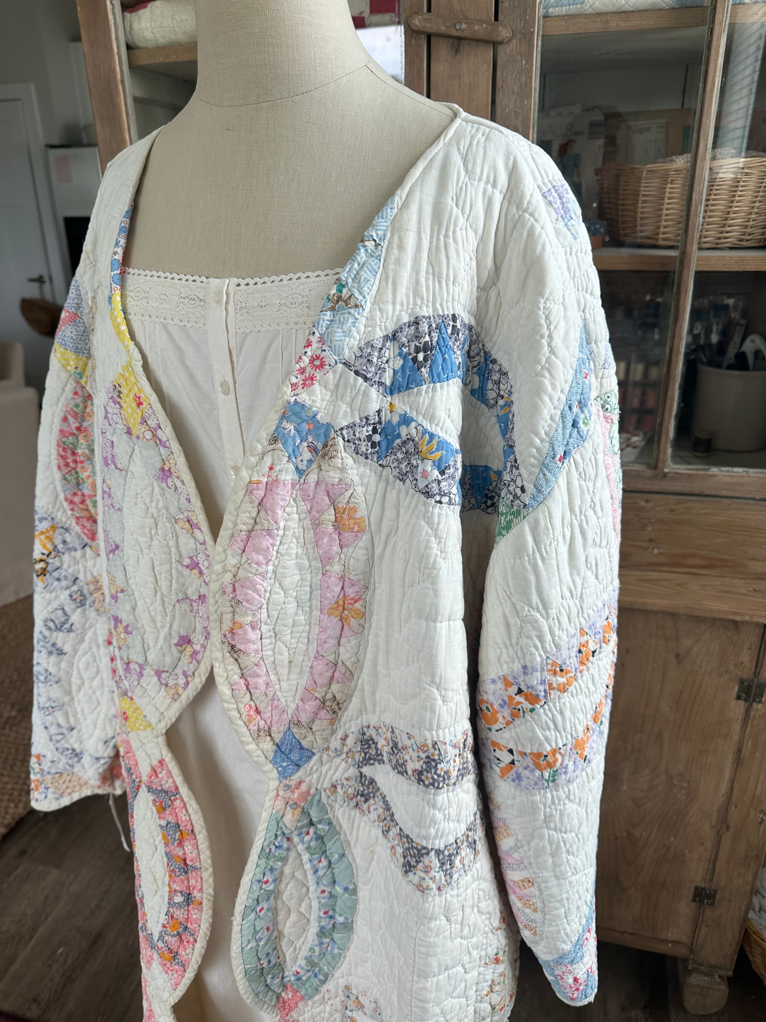 Wedding Ring Quilt Jacket - PLUS SIZE!