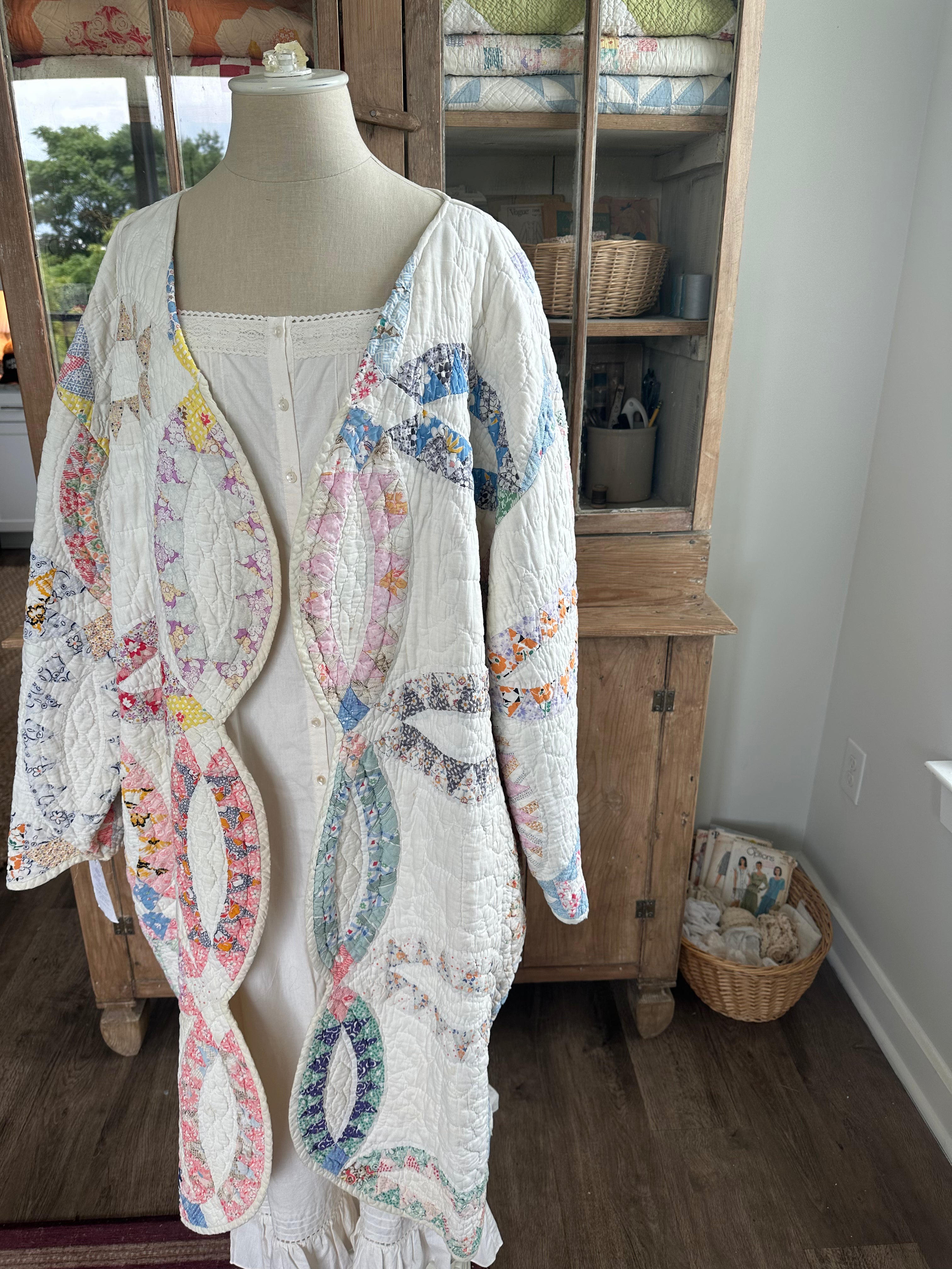 Wedding Ring Quilt Jacket - PLUS SIZE!